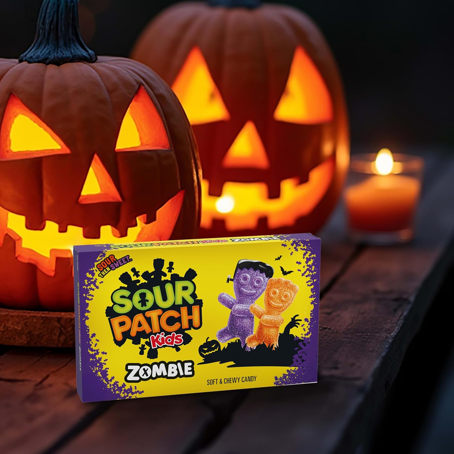 SOUR PATCH KIDS & SWEDISH FISH Soft & Chewy Gummy Candy Variety Pack, 15 ct