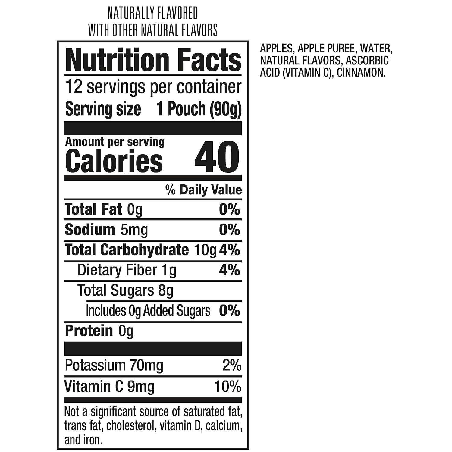Mott's No Sugar Added Strawberry Applesauce, 3.2 Oz Clear Pouches, 48 Count (4 Packs Of 12), Good Source Of Vitamin C, No Artificial Flavors
