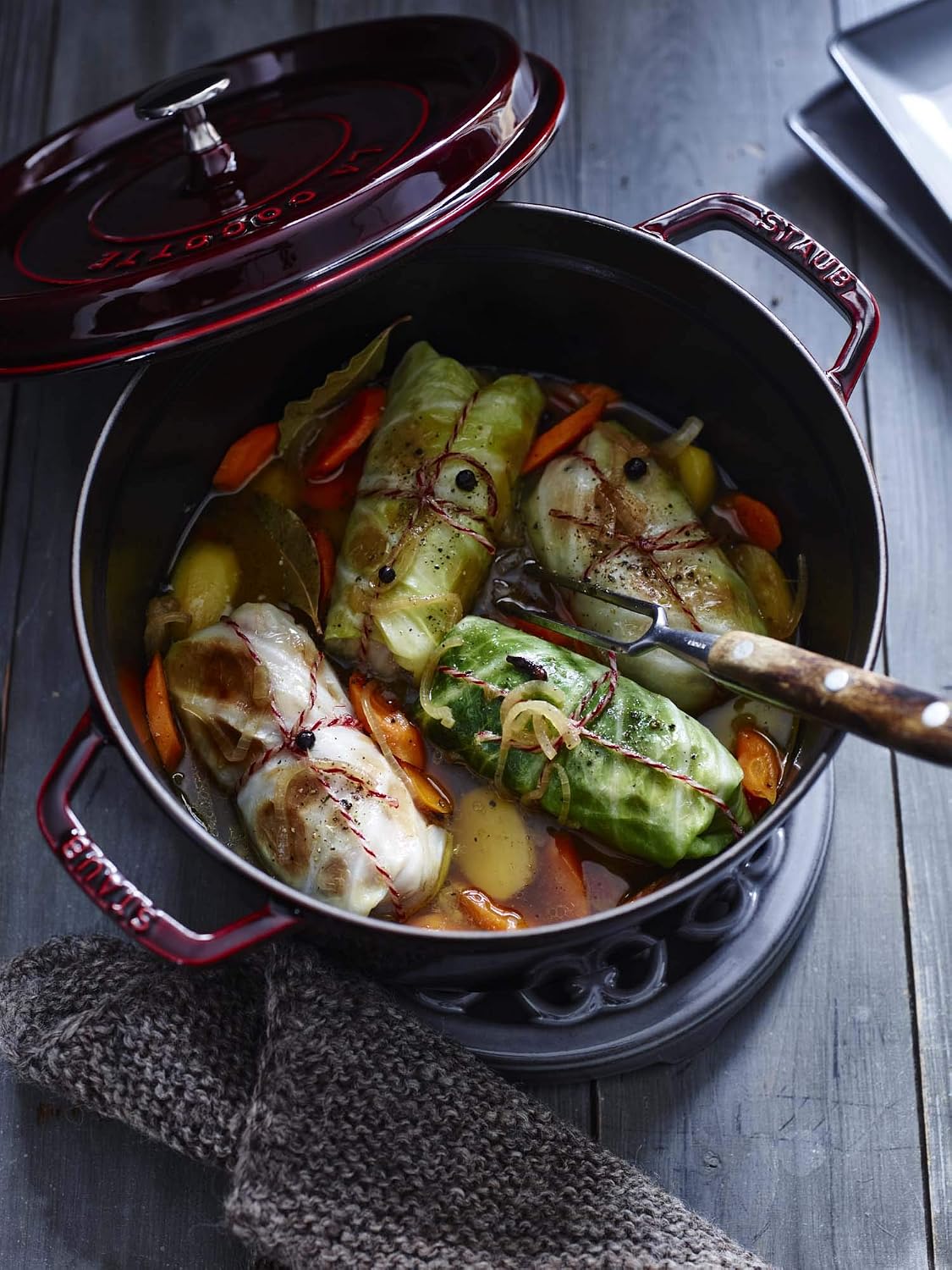 Staub Cast Iron 5.5-qt Round Cocotte - Grenadine, Made in France
