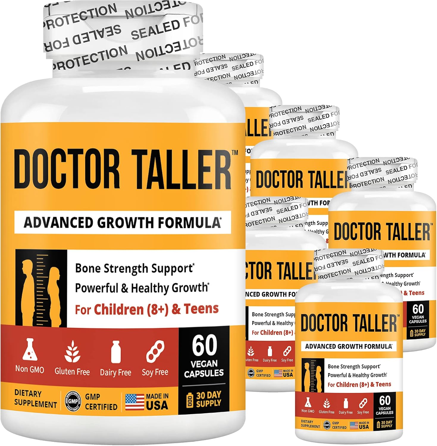 NuBest Doctor Taller - Height Growth Formula - Supports Height Growth and Immunity - Keto with Calcium, Vitamin D3, Vitamin K2