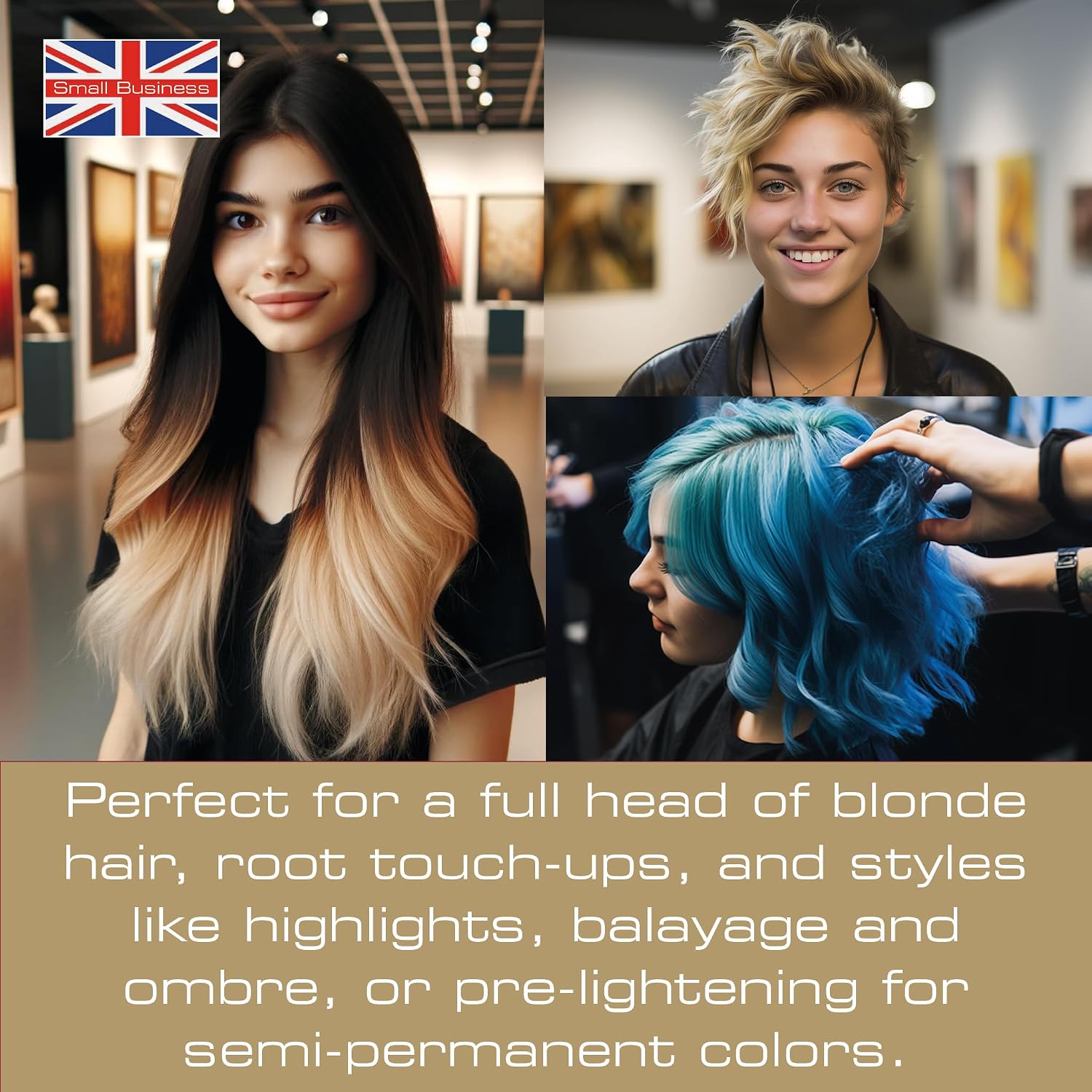 Smart Beauty Blonde Bleach-It, The Ultimate Lightener for Dark Hair, Perfect for Highlighting and Vibrant Pastel Colour, Hair Bleach Kit, Vegan & Cruelty Free