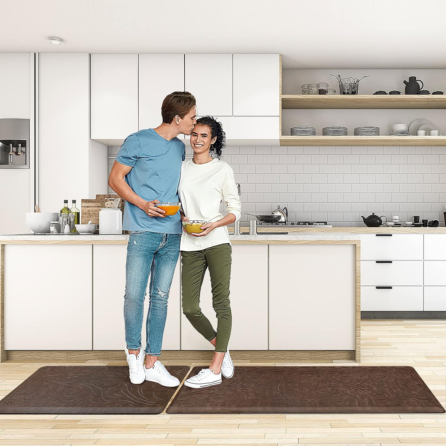 Kitchen Mat Cushioned Anti-Fatigue Comfort Standing Mat Rug for Home,Office