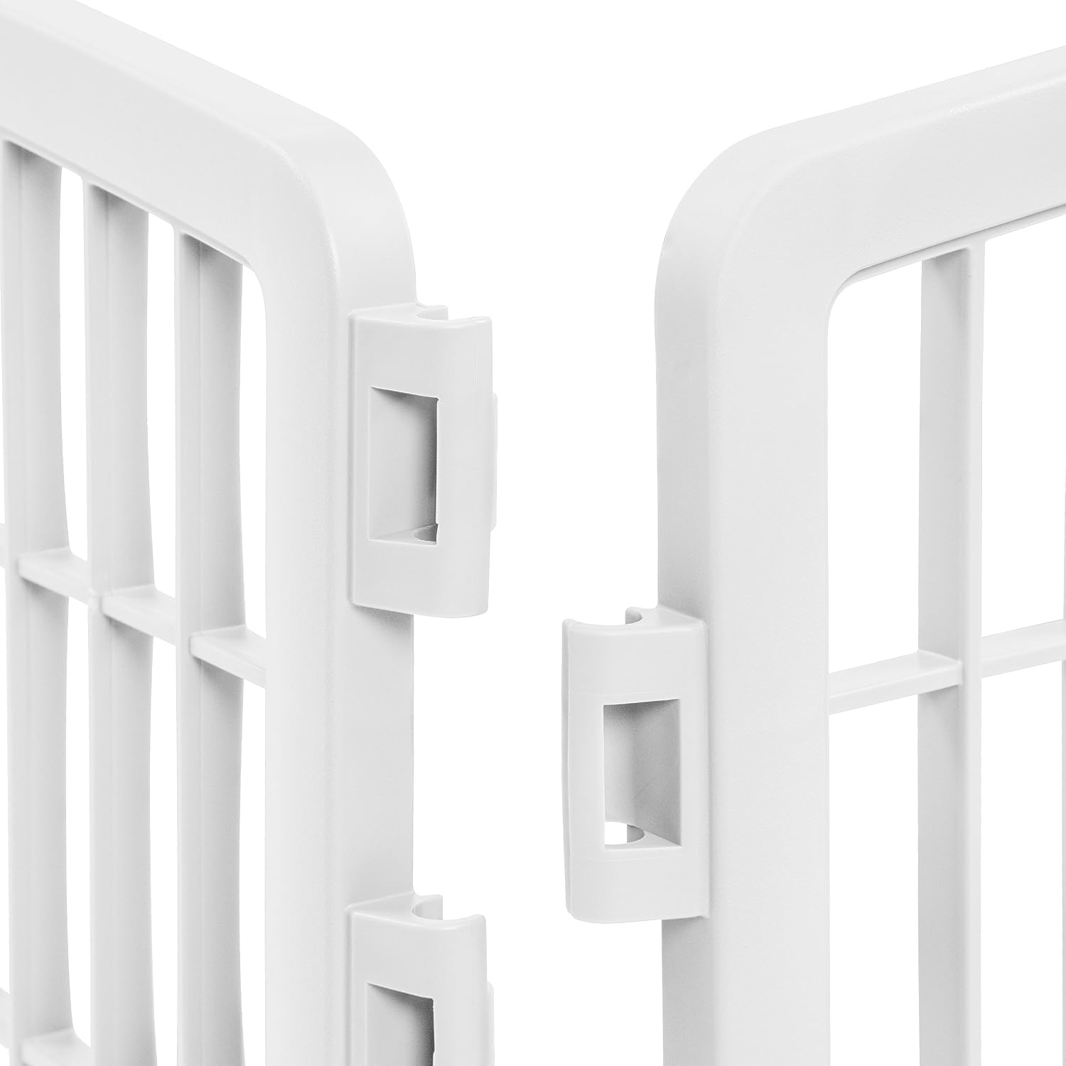 IRIS USA Playpen Panels, Extension Set, Gray | Multiple Pets, Add-On Panel Set, Connect Additional, Size Increase Addon, Matches Existing, Increases Space