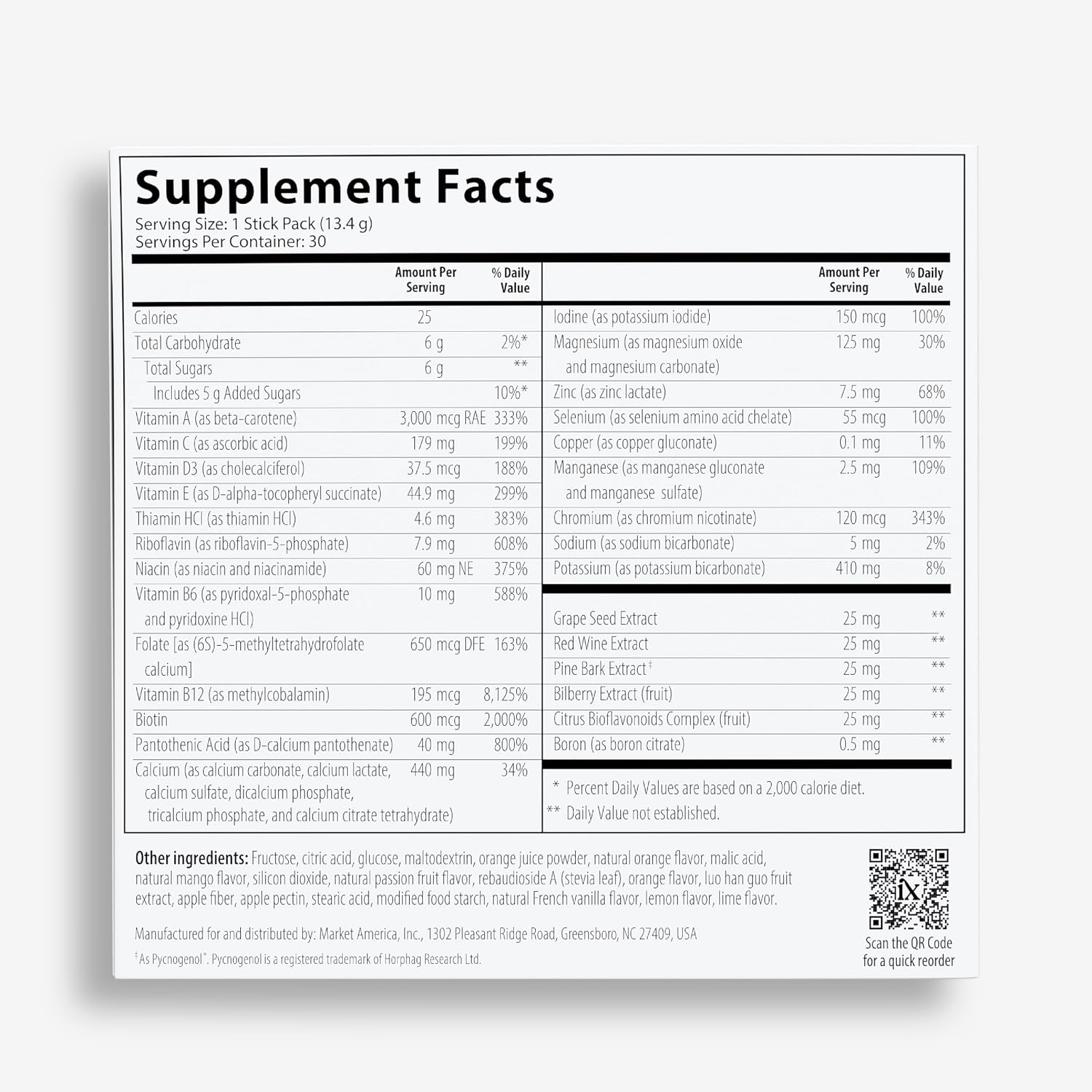 Isotonic Daily Multivitamin Powder Packets for Women & Men – 4-in-1 Multivitamin, B-Complex