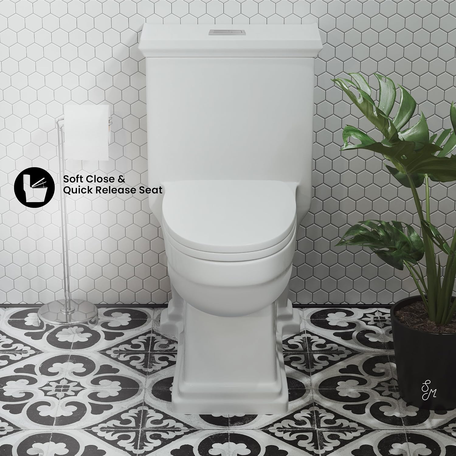 Swiss Madison Voltaire One-Piece Elongated Toilet Dual-Flush 1.1/1.6 gpf