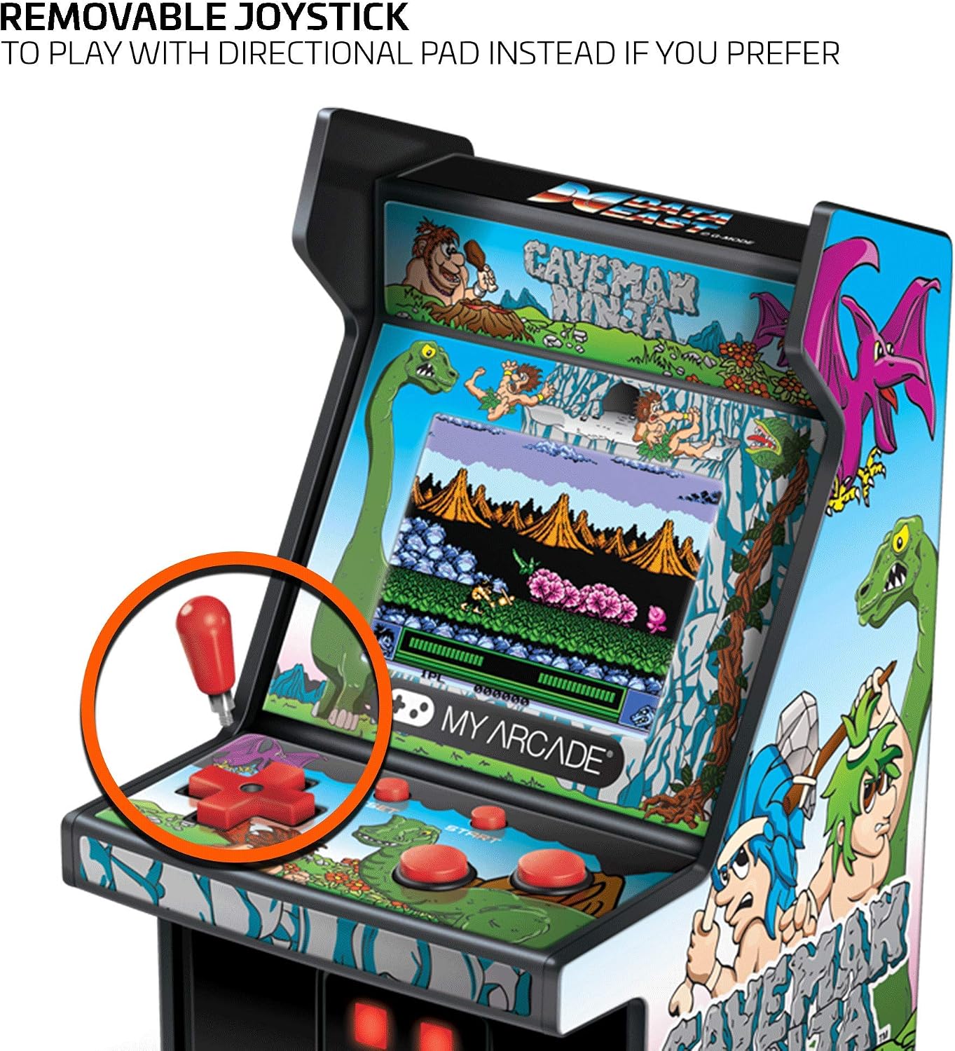 My Arcade Micro Player Mini Arcade Machine: Galaga Video Game, Fully Playable, 6.75 Inch Collectible, Color Display, Speaker, Volume Buttons, Headphone Jack - Electronic Games