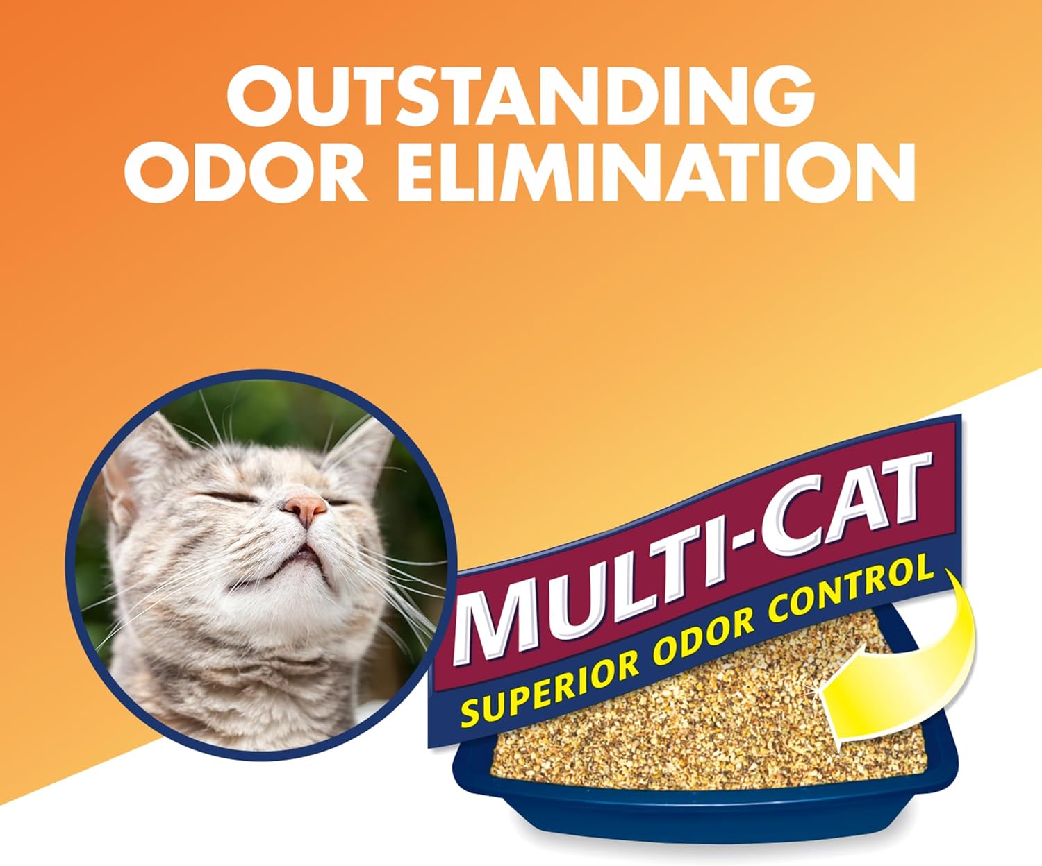 ARM & HAMMER Naturals Clumping Cat Litter, Multi Cat, 18 lbs | Plant-Based, Easy Scoop Clumps, Outstanding Odor Control, 2X Liquid Absorption, Low Dust, Lightweight Formula