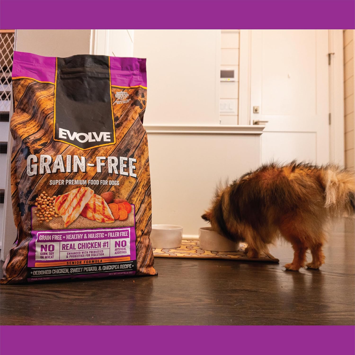 Evolve Grain Free Deboned Duck, Sweet Potato & Venison Recipe Dry Dog Food, 3.5 lb.