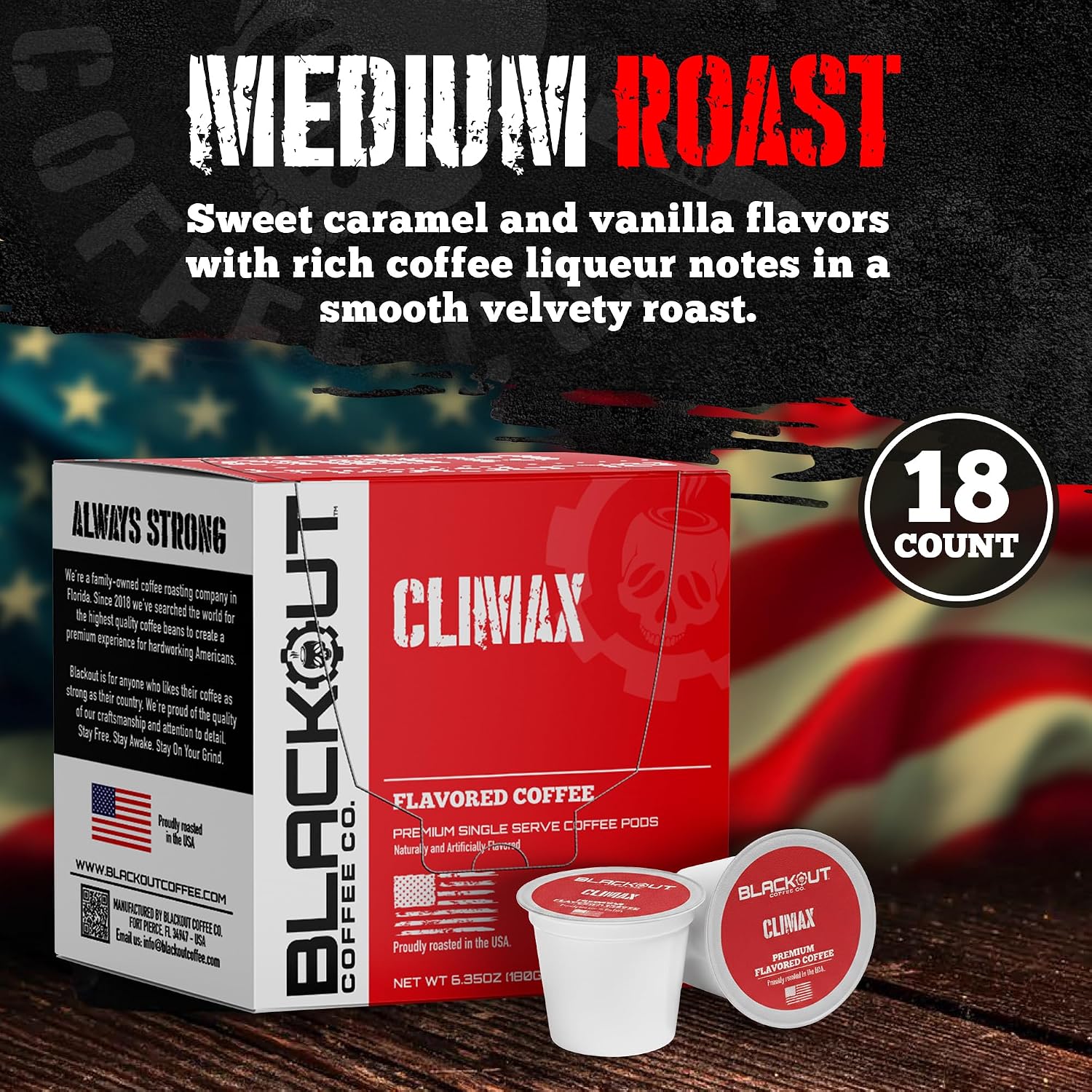 Blackout Coffee Blueberry Crumble Ground Coffee, Medium Roast, 12 oz