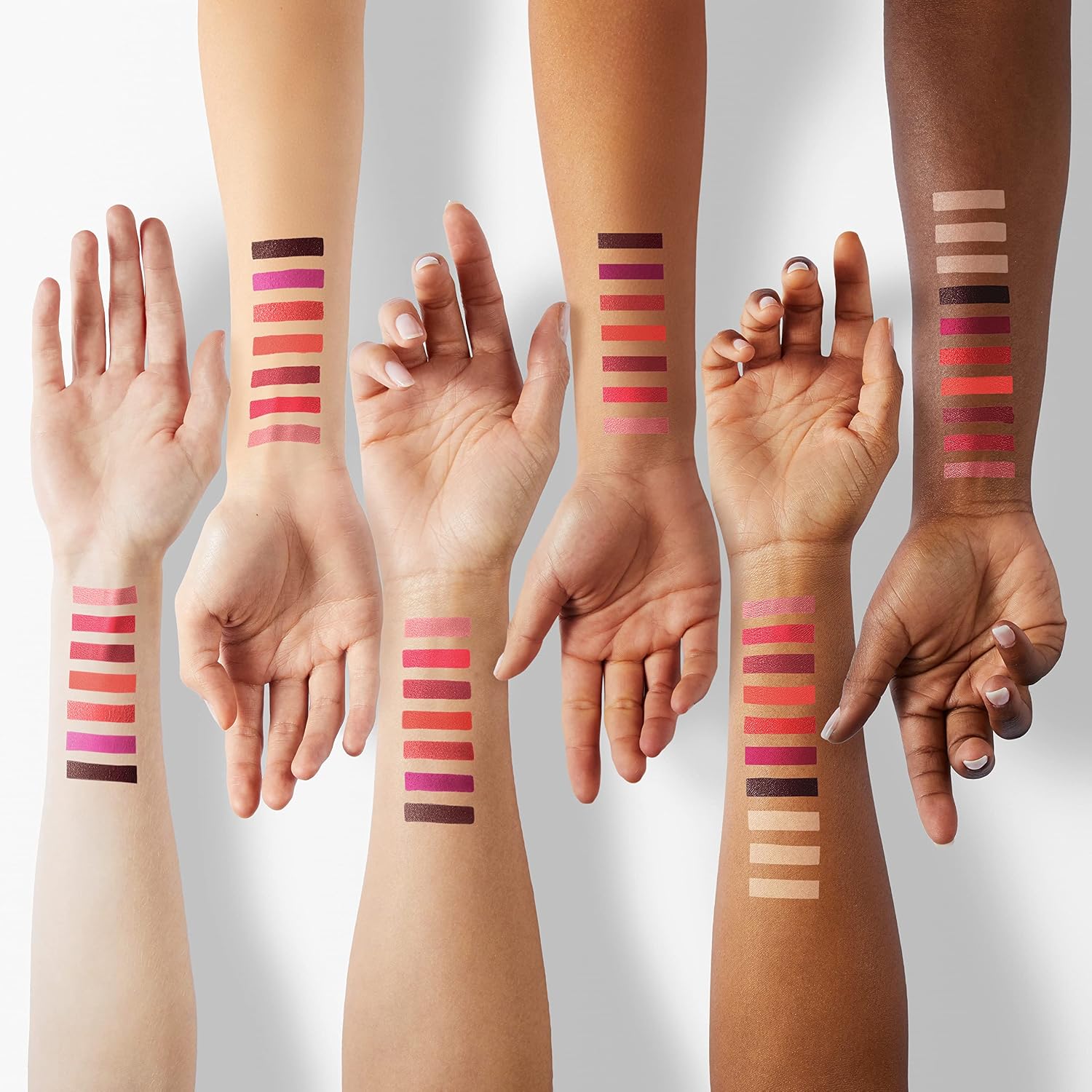 QiBest 7Pcs Matte Liquid Lipstick + 1Pcs Lip Plumper Makeup Set Kit, Pigmented Long Lasting Lip Gloss Set