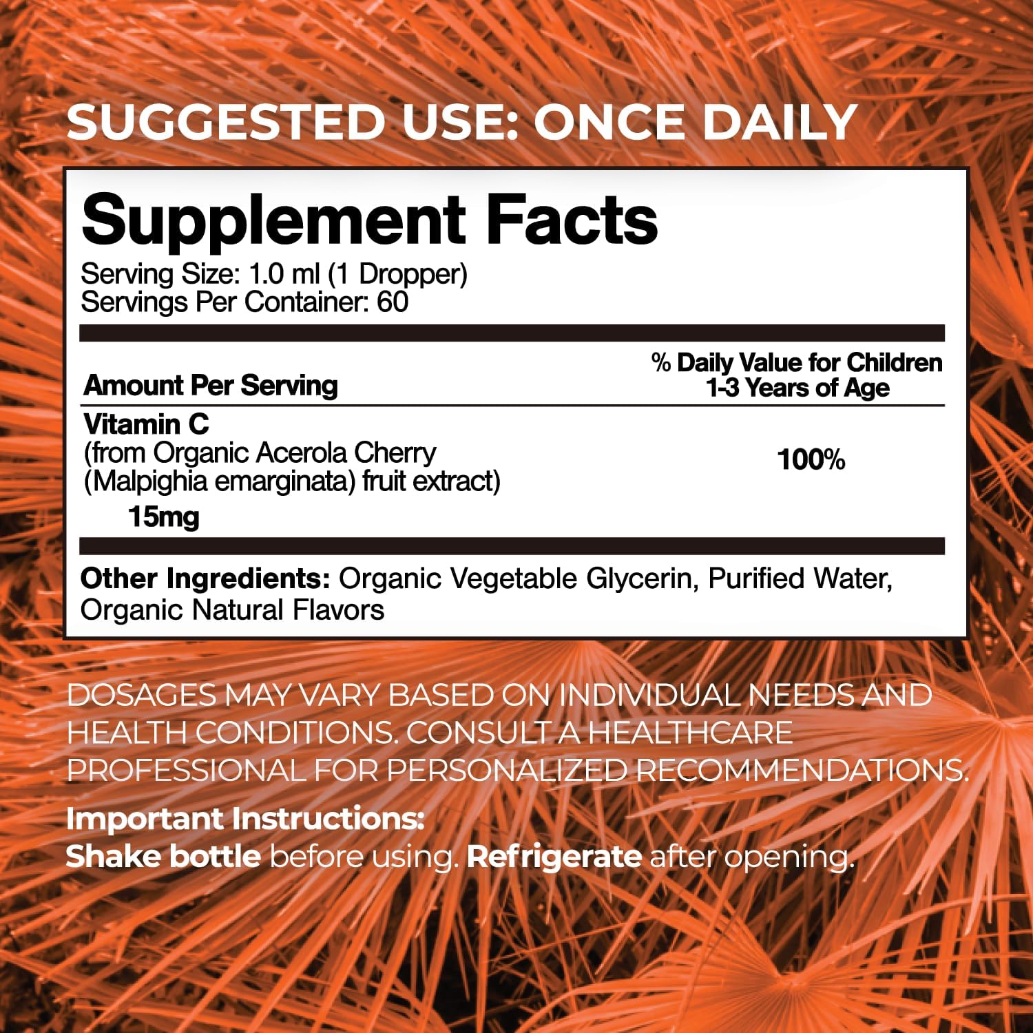 Premium Liquid Multivitamin For Kids | Sugar Free Kids Vitamins | 100% DV of 14 Vitamins for Kids | Multivitamin for Children Ages 4+ | Great Tasting, Non-GMO, Max 98% Absorption Rate- 16 oz, 32 Serv