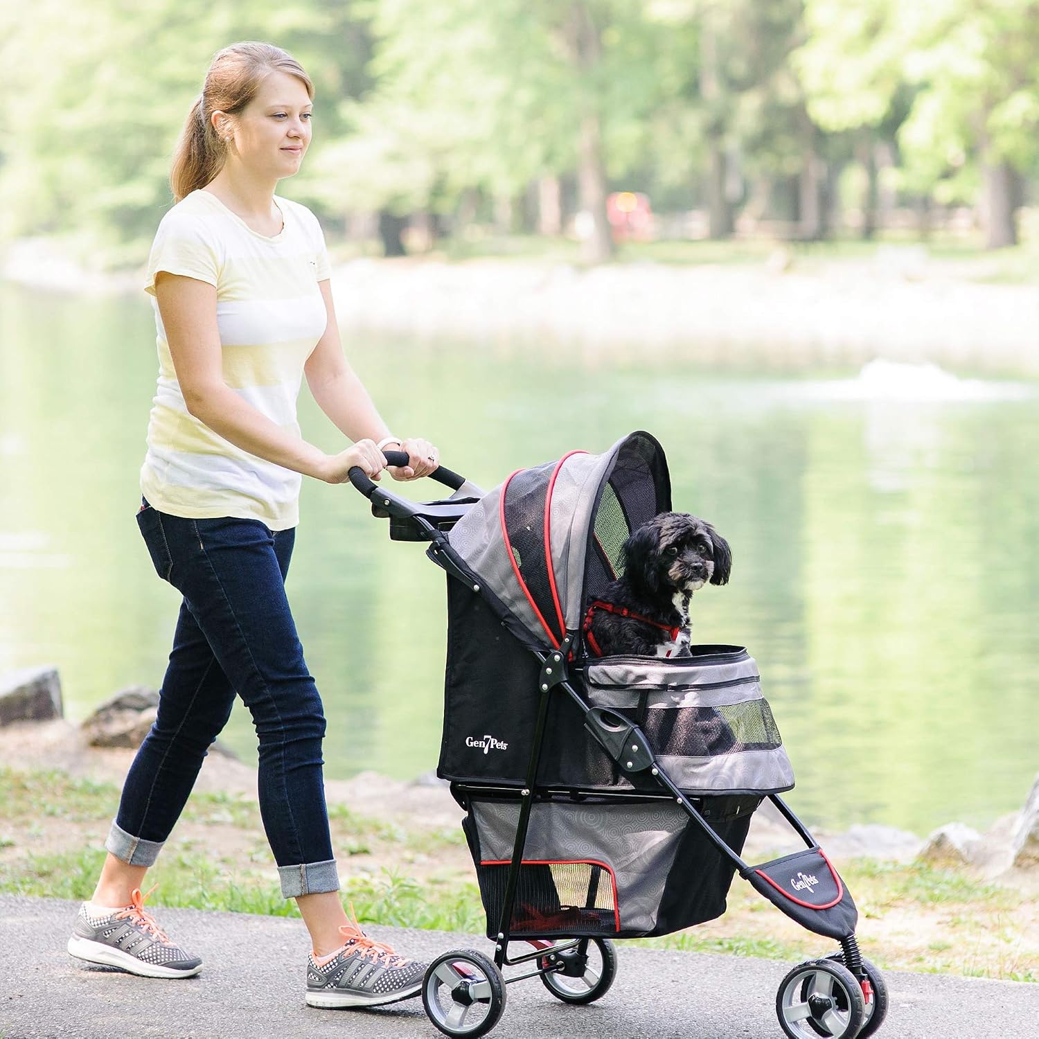 Gen7Pets Regal Plus Dog Stroller - Raspberry Sorbet Pet Stroller, Pink, 1 Count