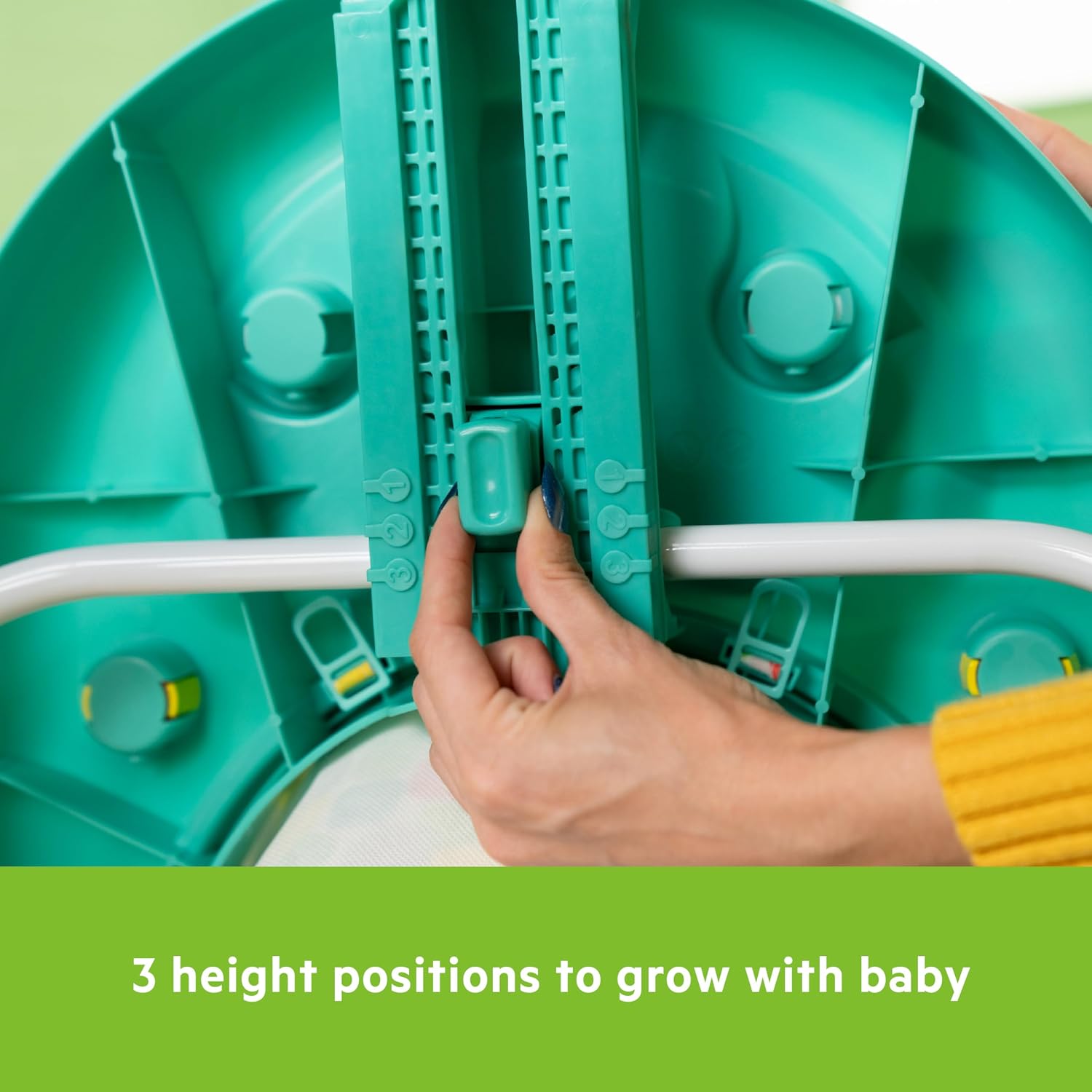 Bright Starts JuneBerry Walk-A-Bout Baby Walker and Entertainer, with Easy Fold Frame for Storage, Ages 6 Months +
