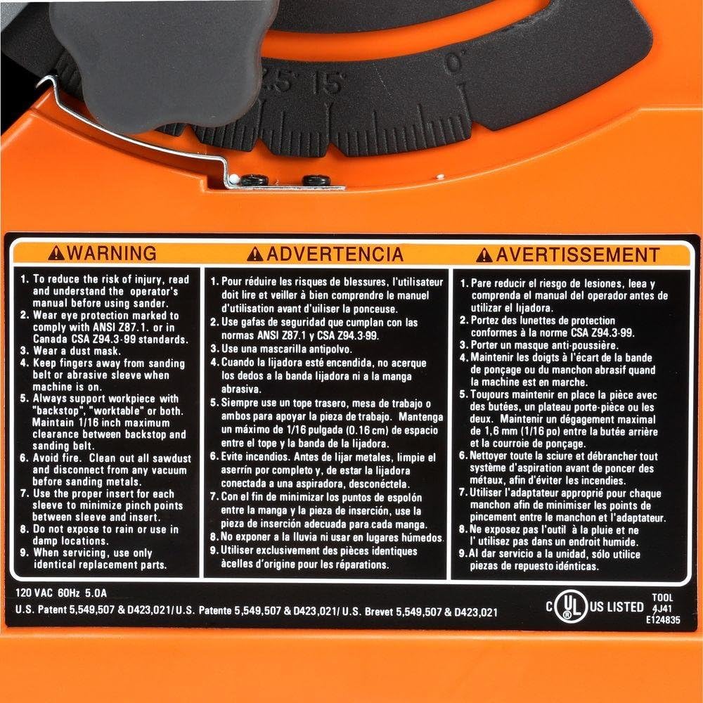 Ridgid EB4424 Sander, Oscillating/Edge Belt