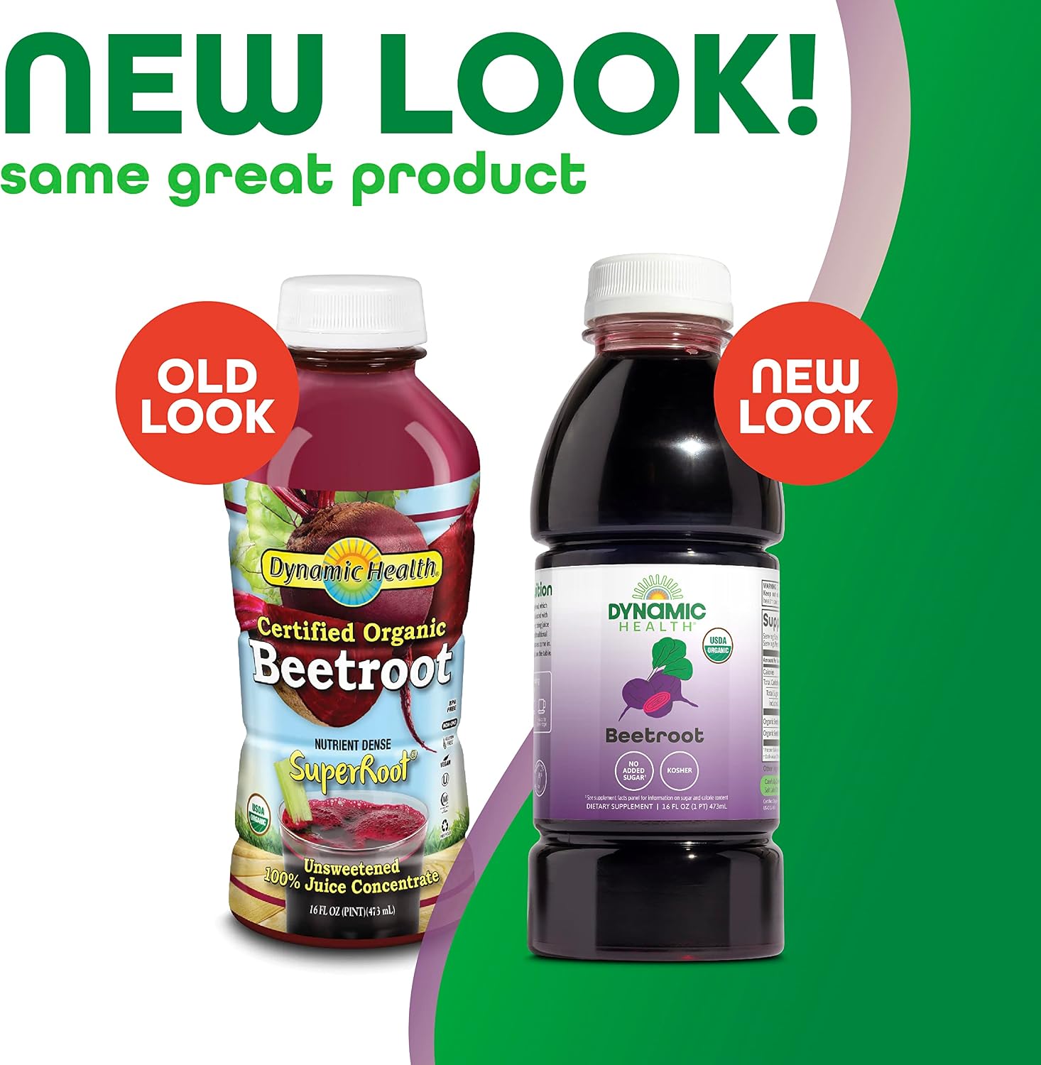 DYNAMIC HEALTH Organic Beetroot Juice Concentrate, 32 fl oz | Circulation, Energy & Endurance Support - No Added Sugar - 31 Servings - Gluten Free, BPA Free