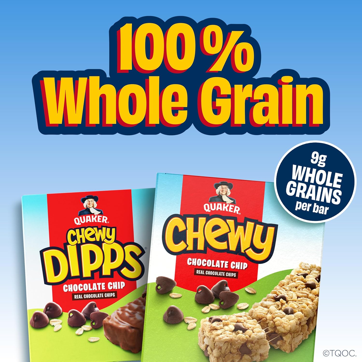 Quaker Chewy Granola Bars, Chocolate Chip, 58 Count - Packaging May Vary