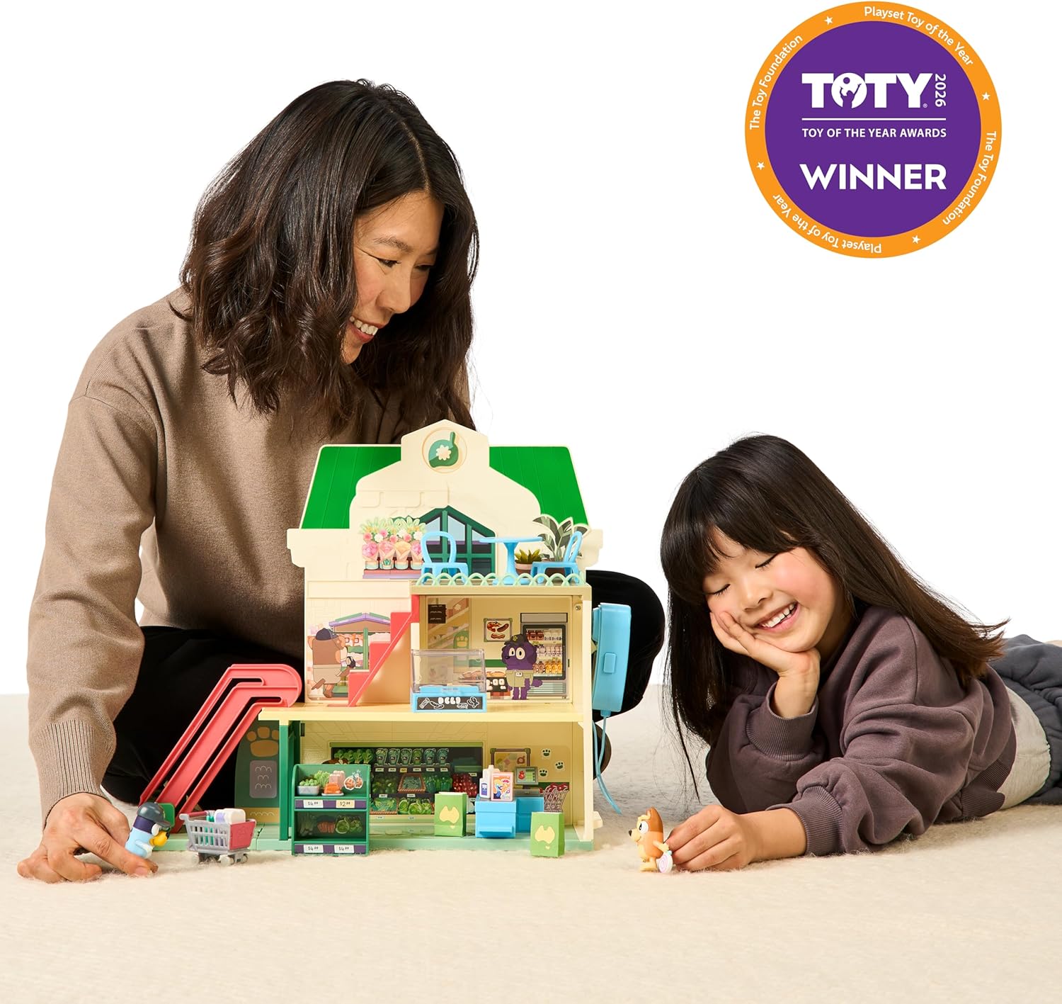 Bluey Toy House Mega Bundle, Family Home & BBQ Playhouse, Ages 3-5