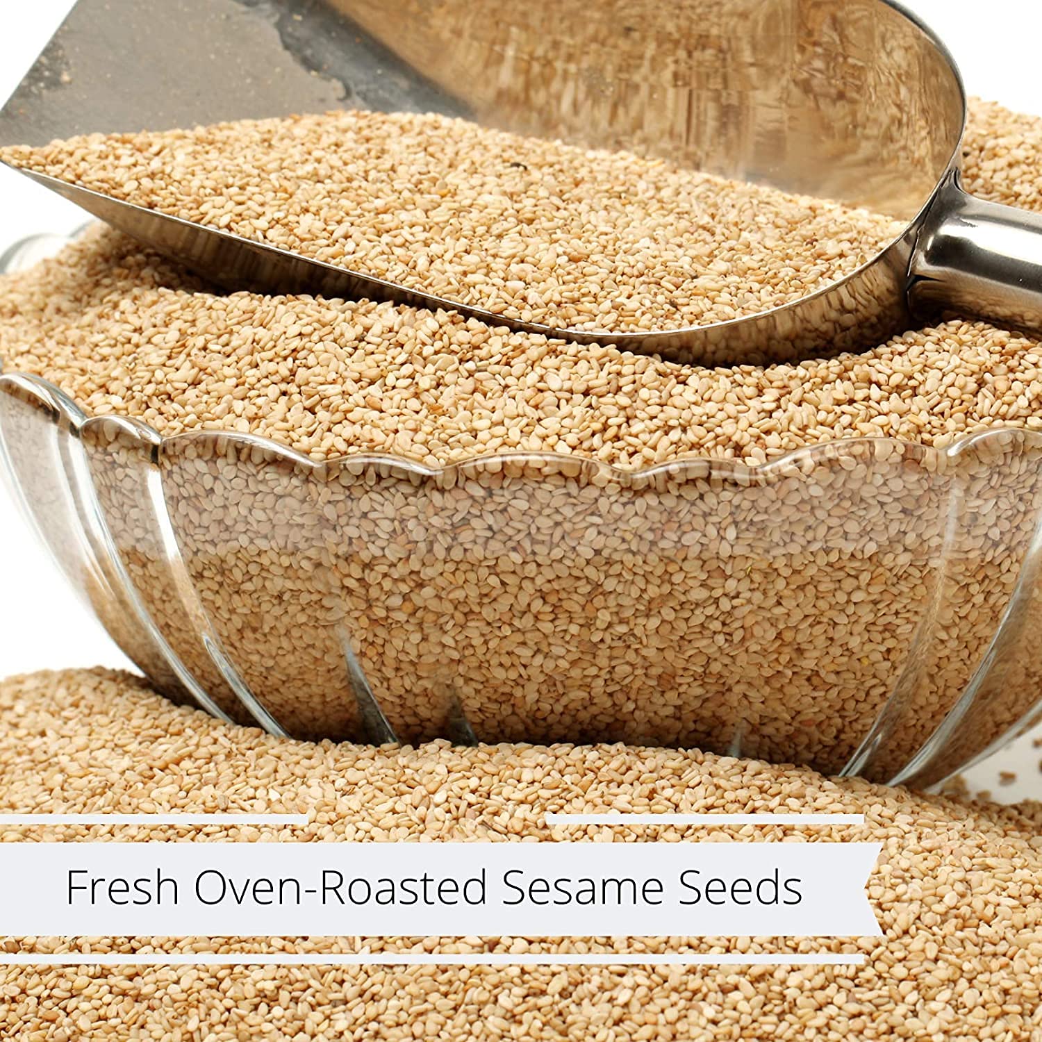 Gourmet Toasted Sesame Seeds by Its Delish, 9 Oz. Medium Jar
