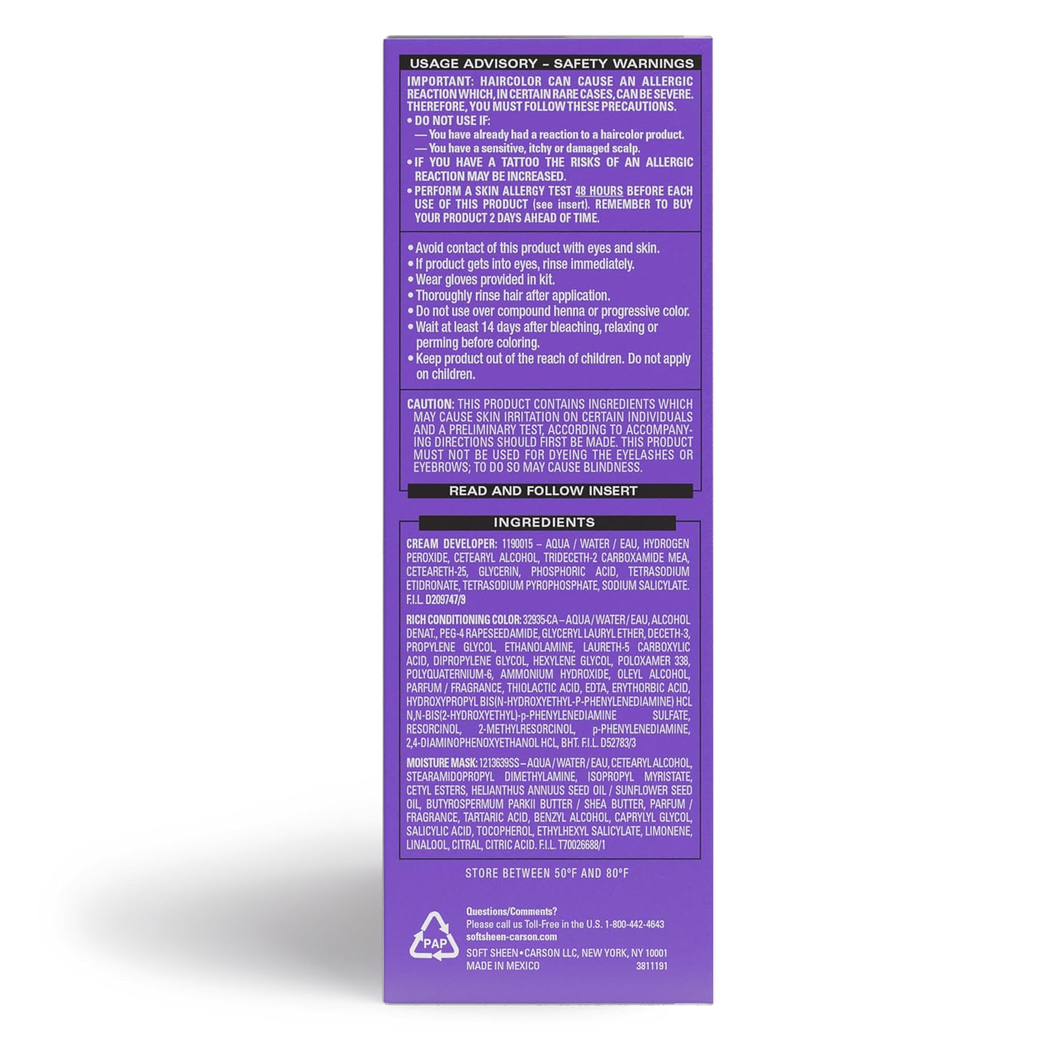 SoftSheen-Carson Dark and Lovely Fade Resist Rich Conditioning Color, Honey Blonde 378