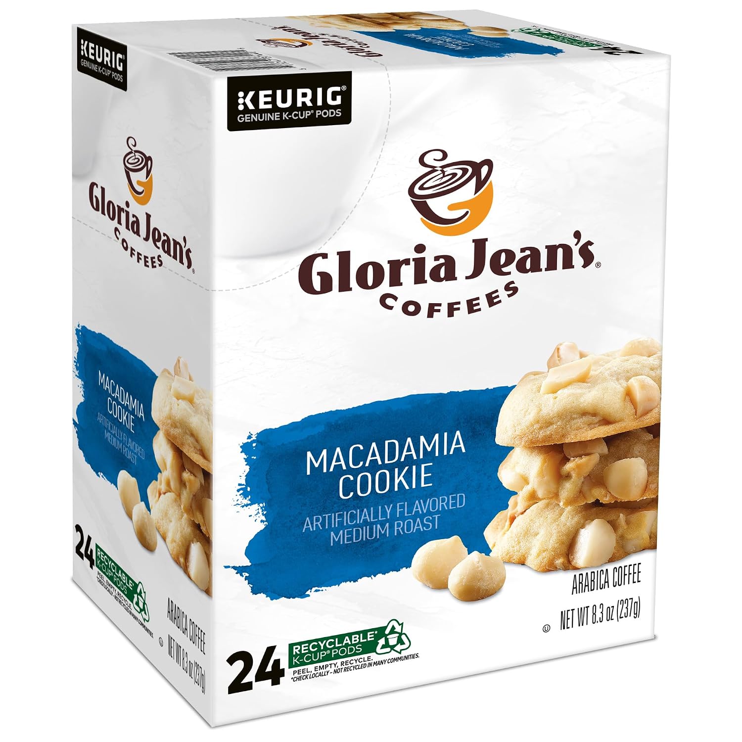 Gloria Jean's Coffees Butter Toffee, Single-Serve Keurig K-Cup Pods, Flavored Medium Roast Coffee, 96 Count