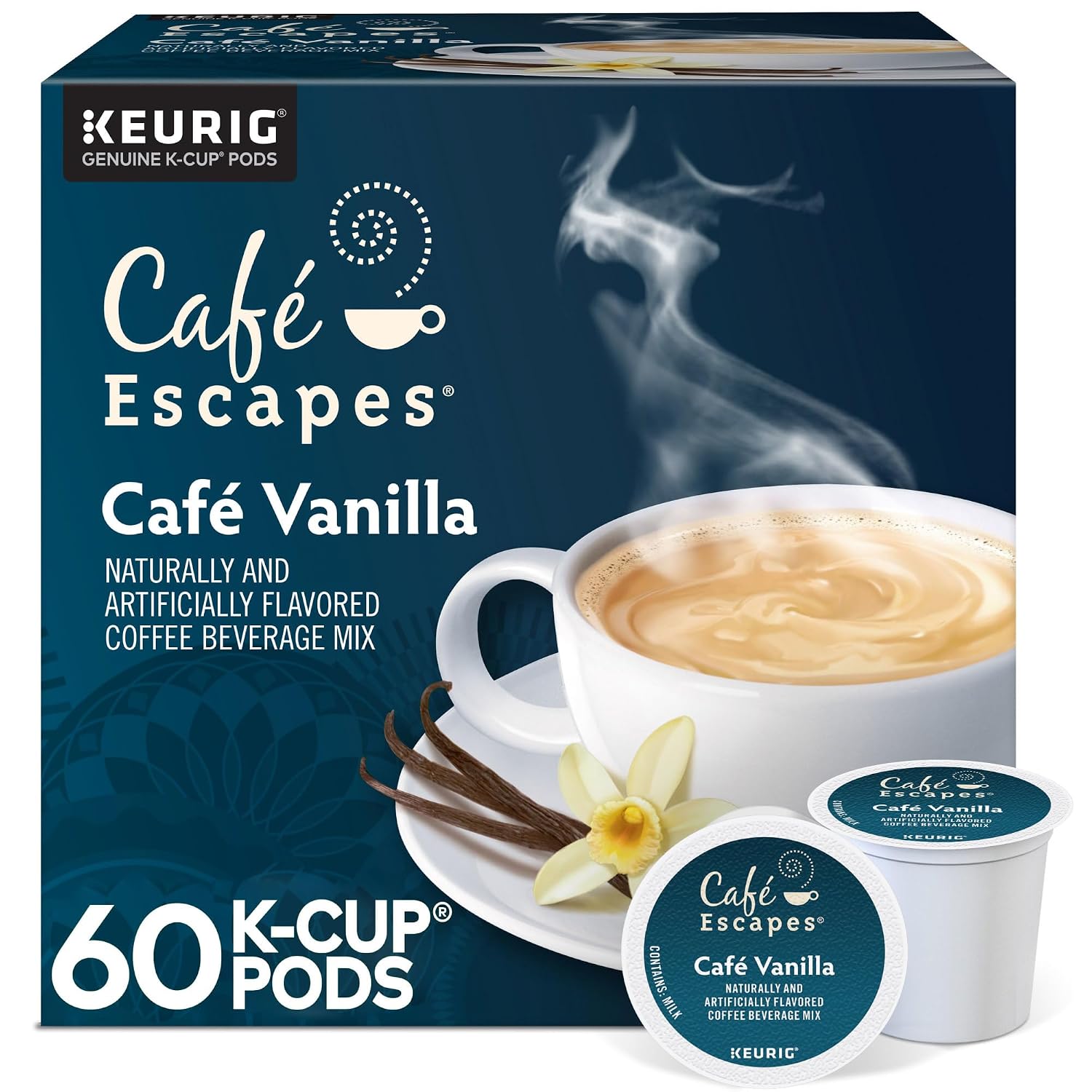 Cafe Escapes Milk Chocolate Hot Cocoa Keurig Single-Serve K-Cup Pods, 96 Count