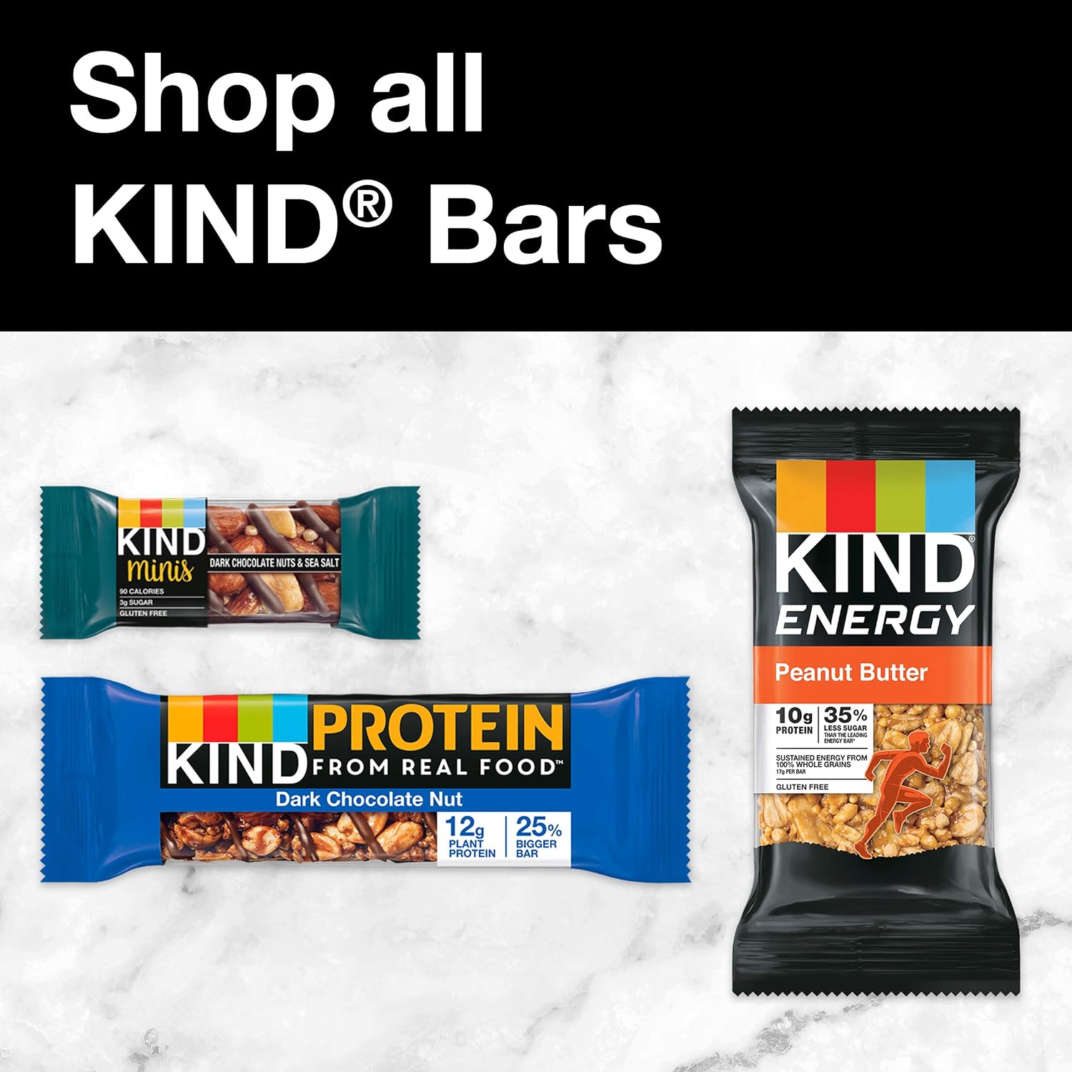 KIND Healthy Snacks Bars, Dark Chocolate Nuts & Sea Salt, Gluten Free, Low Sugar, High Fiber Snacks, 6g Protein, 12 Count