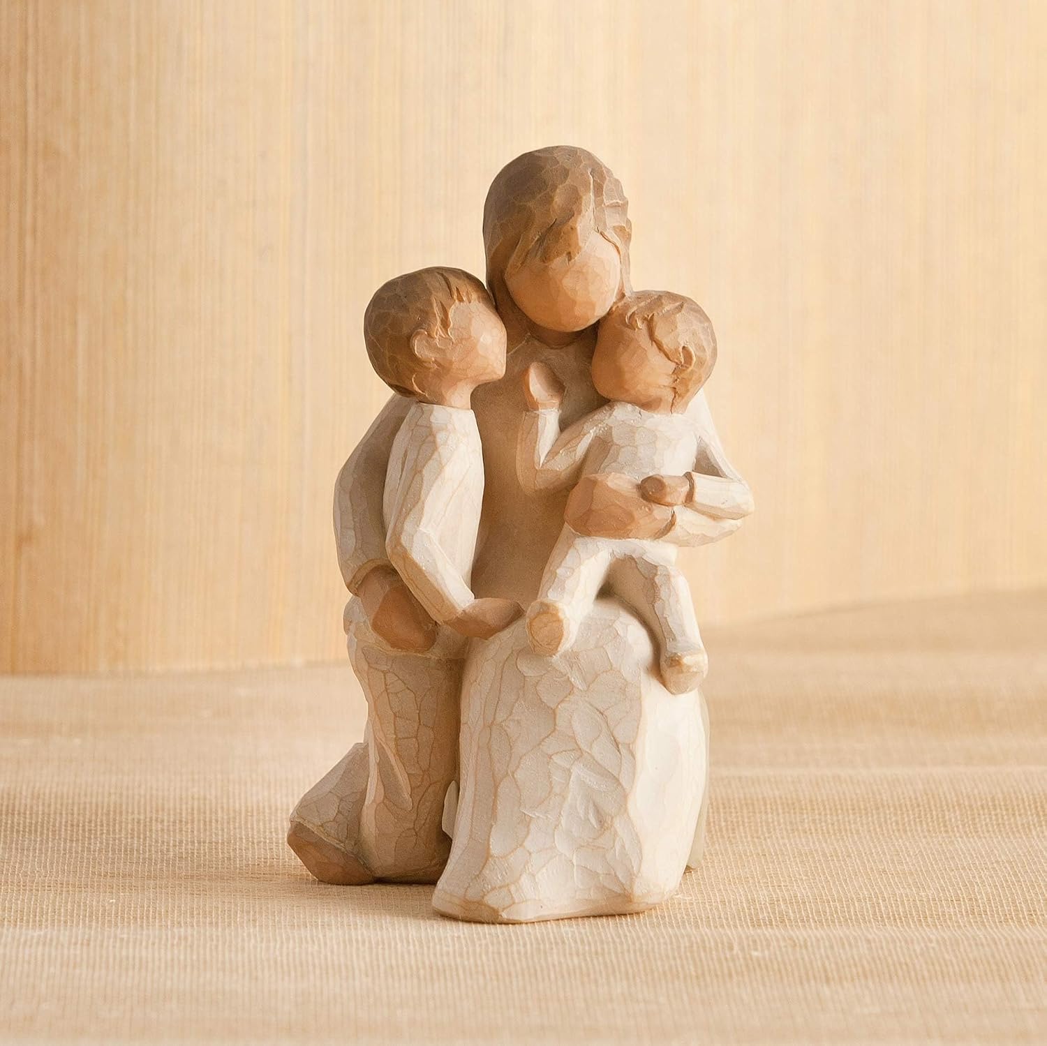 Willow Tree Quietly, Sculpted Hand-Painted Figure | Cast from a Susan Lordi Original Carving, Gift Offering Comfort, Peace, Support and Inner Strength, Includes Enclosure Card