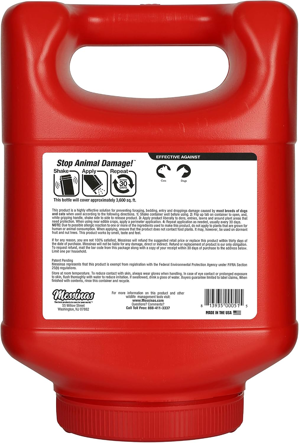 Animal Stopper, Granular Animal Repellent, All Natural, Effective All Year Round, Safe for People and Pets, No Harsh Chemicals, Ready to Use
