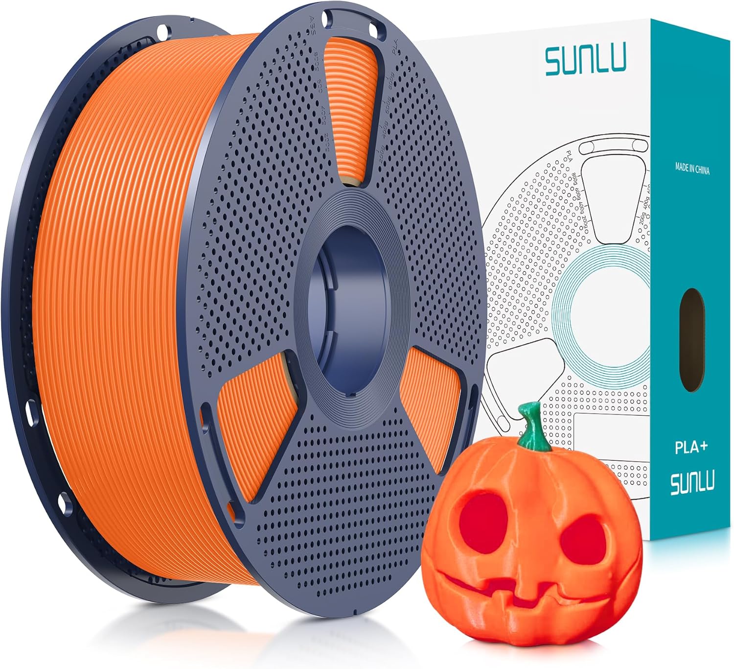 SUNLU PLA Plus Filament 1.75mm White 1KG