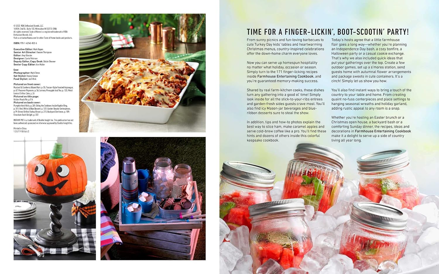 Taste of Home Farmhouse Entertaining Cookbook: Invite Friends and Family to Celebrate a Taste of the Country All Year Long (TOH Farmhouse)