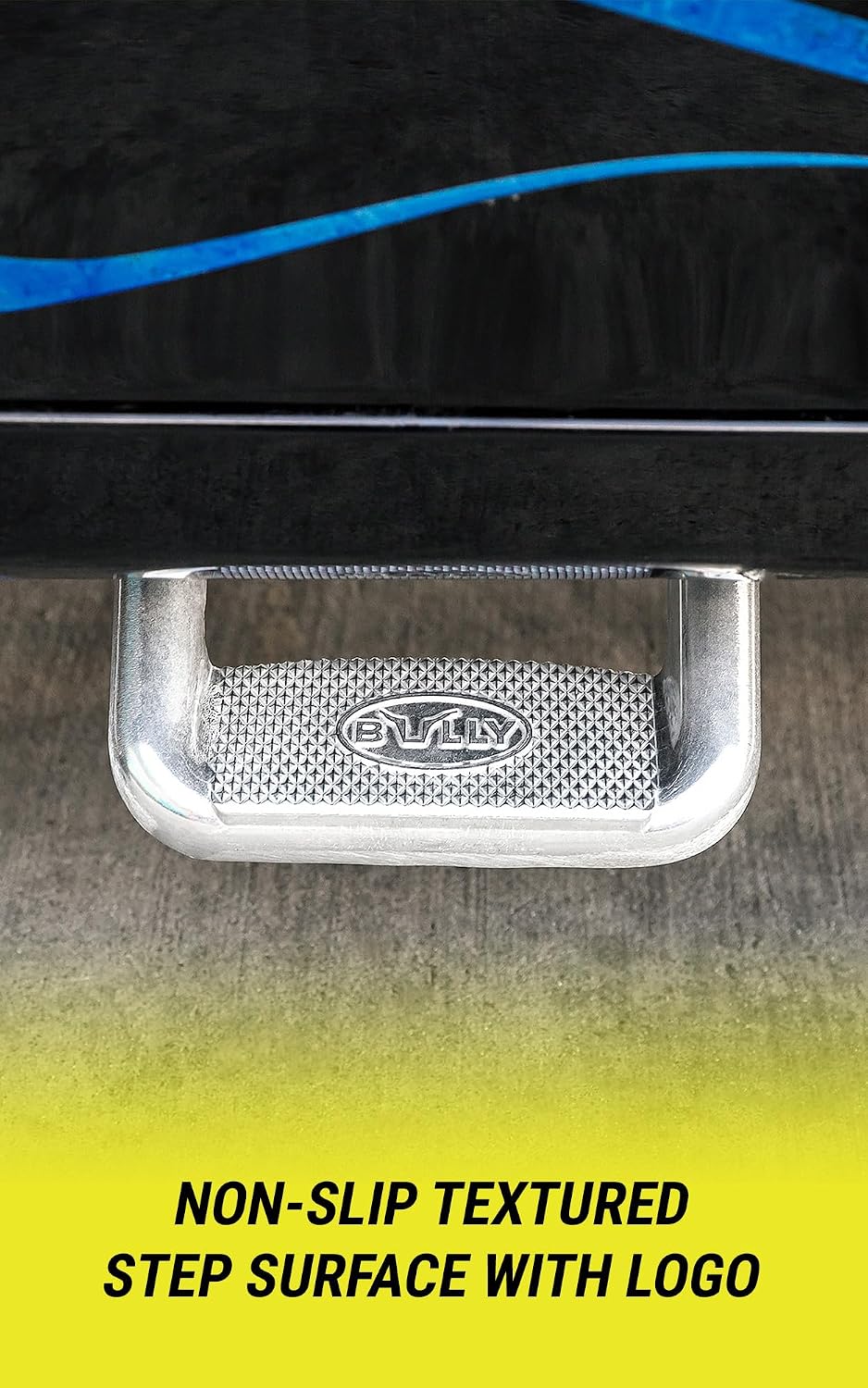 Bully AS-600 Polished Aluminum Universal Fit Truck Side Step Set of 2 for Trucks from Chevy (Chevrolet), Ford, Toyota, GMC, Dodge RAM