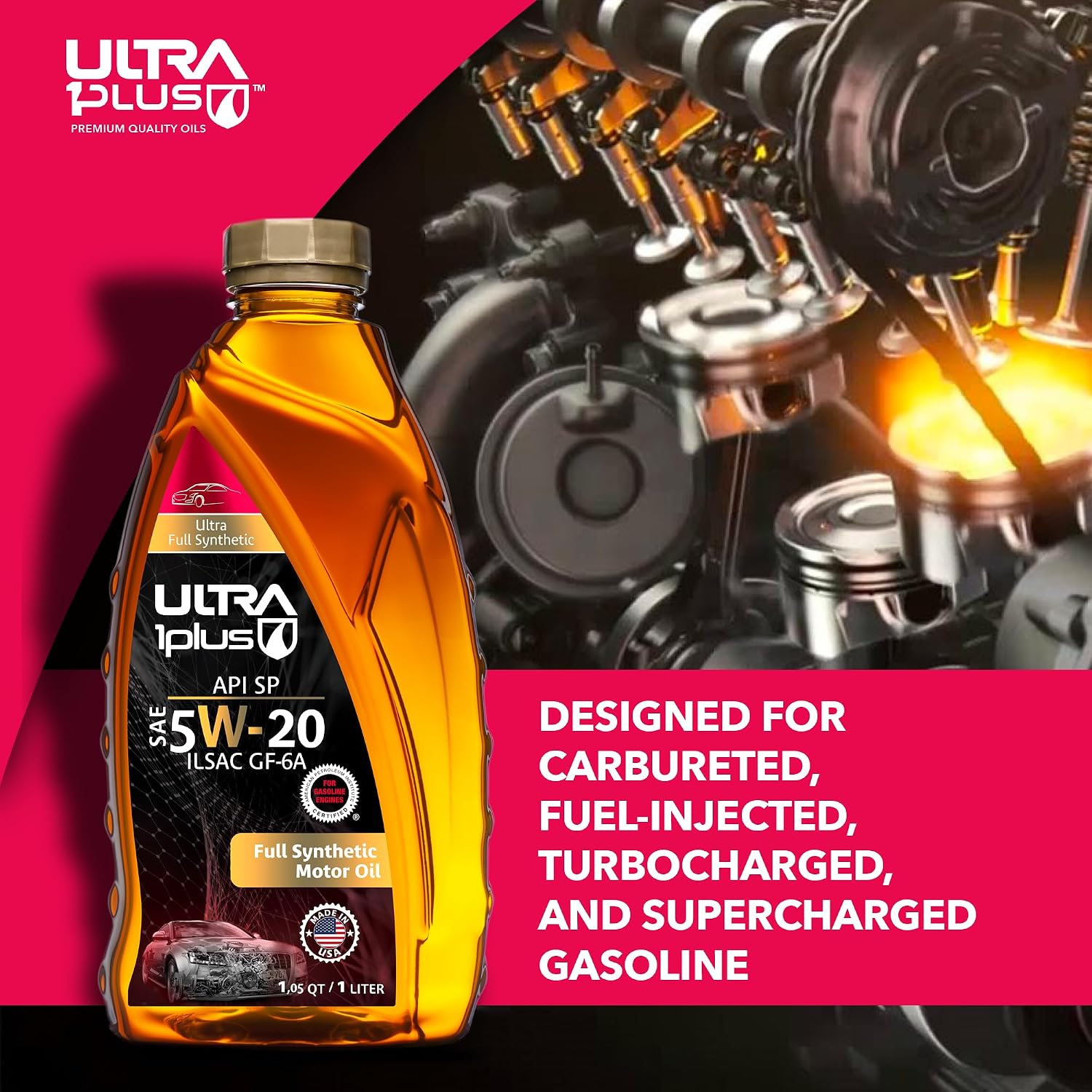 SAE 5W-30 Full Synthetic Motor Oil API SP ILSAC GF-6A 1 Gallon