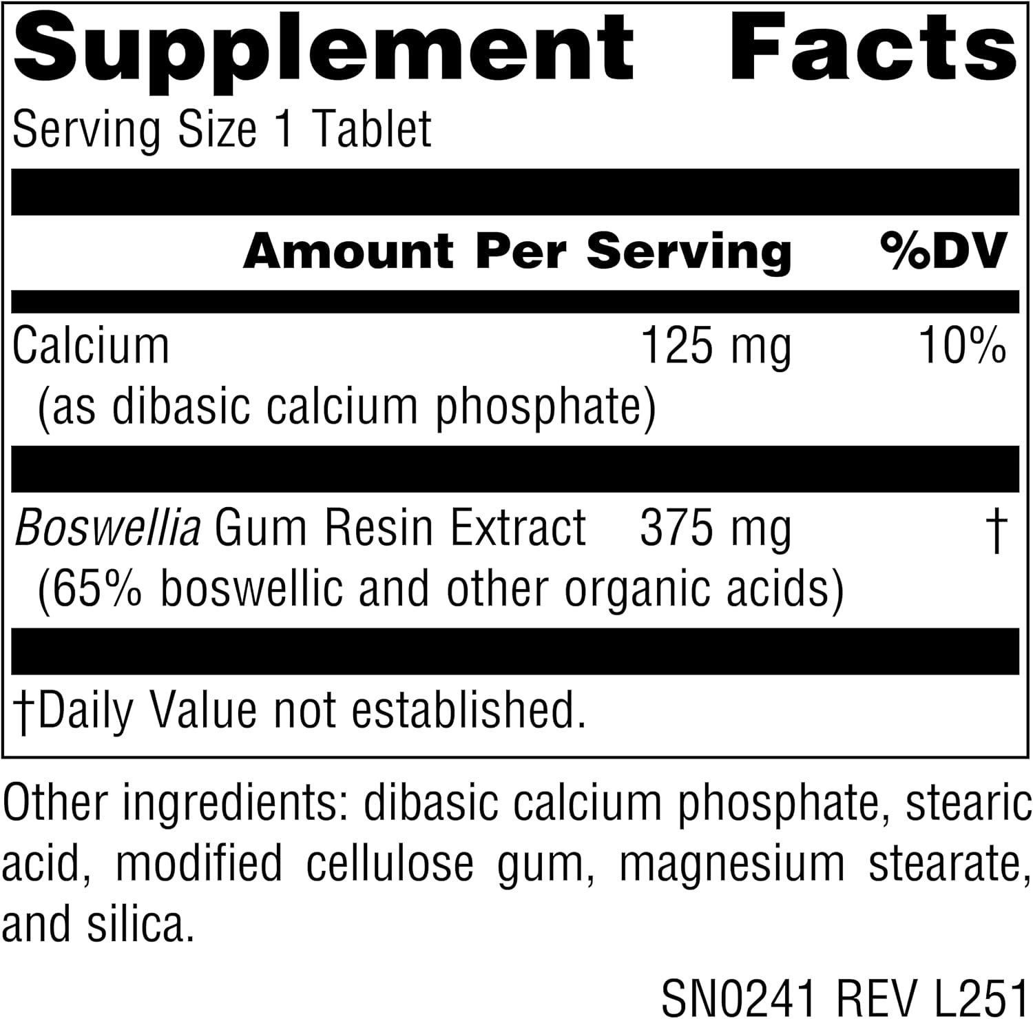 Source Naturals Boswellia Extract, Dietary Supplement* - 50 Tablets