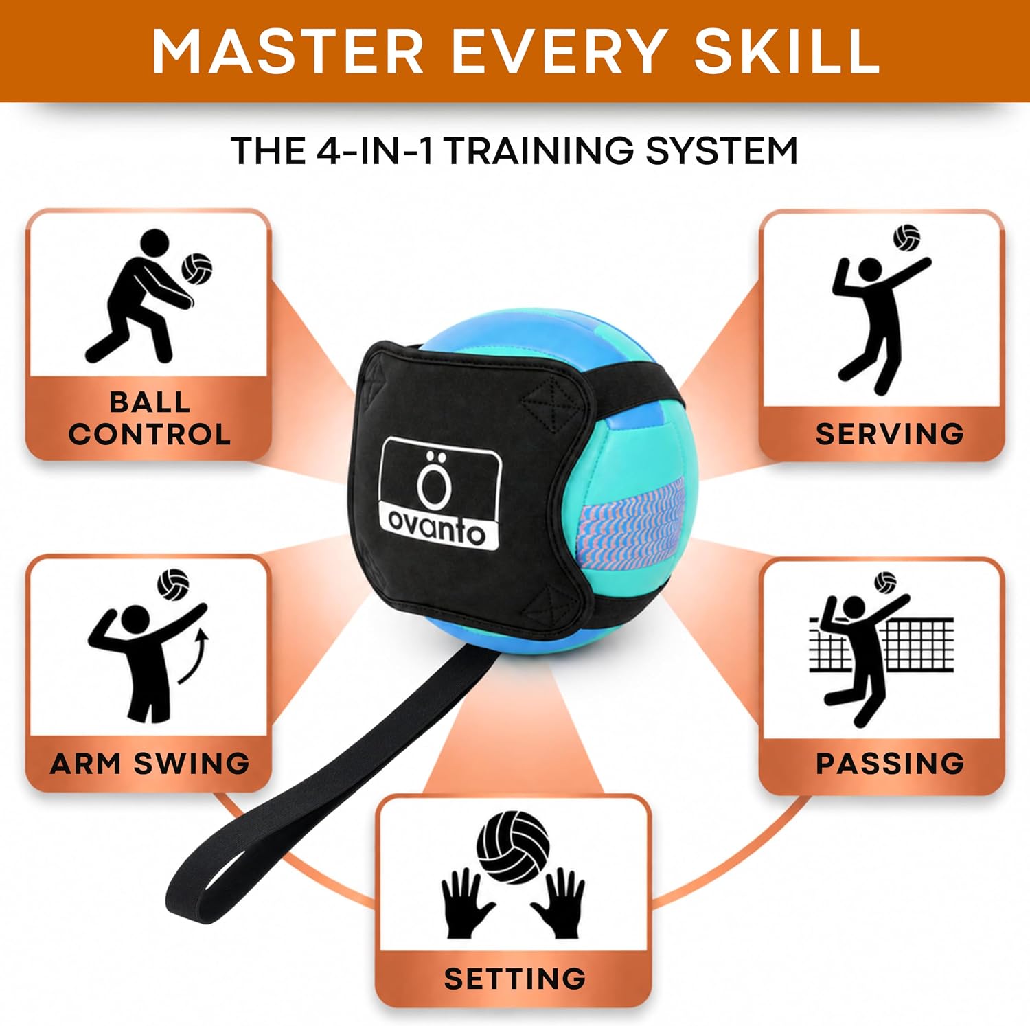 OVANTO Volleyball Training Equipment Kit