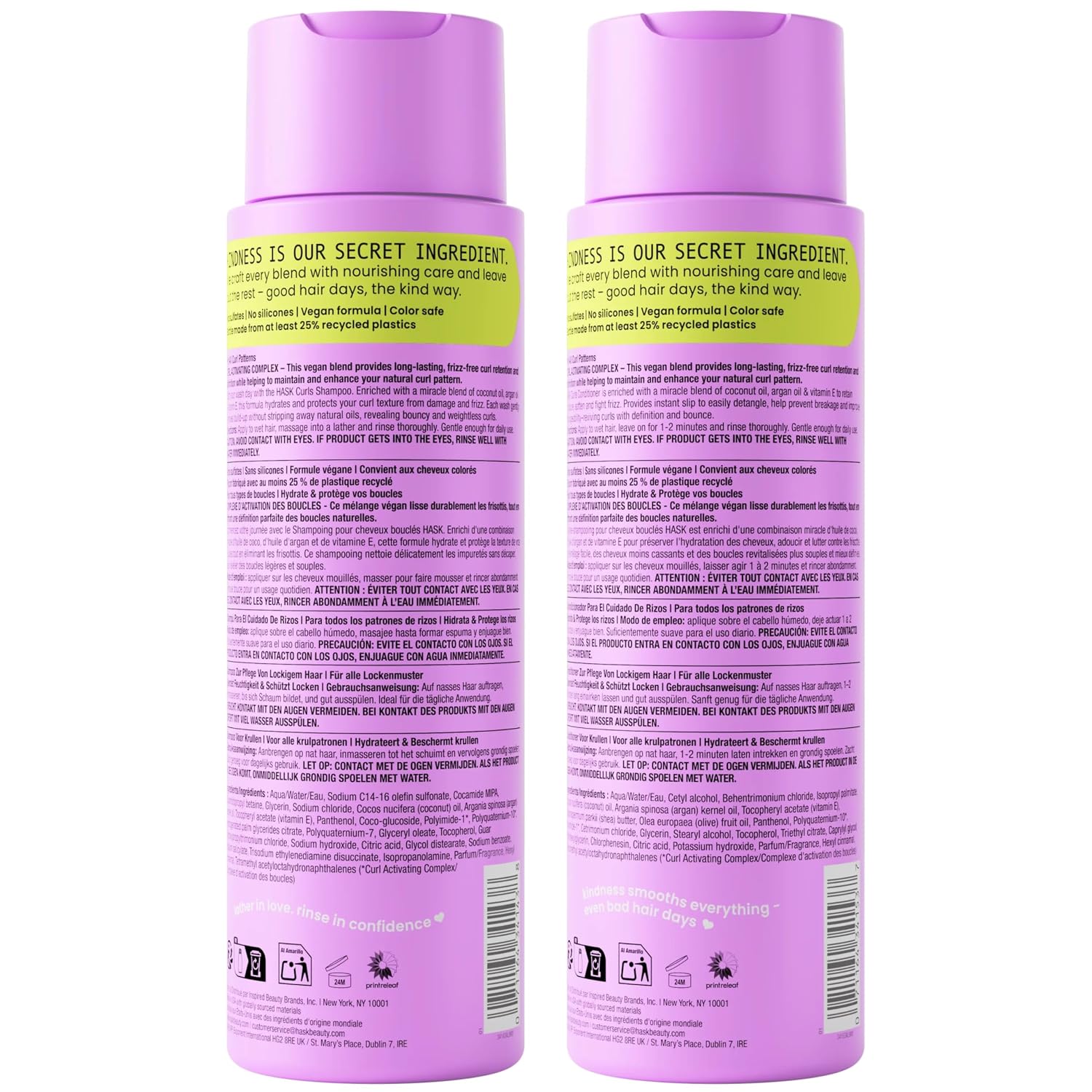 HASK Biotin Boost Thickening Shampoo + Conditioner Set | Adds Fullness, Strengthens, Volumizes, Sulfate-Free, Paraben-Free, Gluten-Free, Color Safe | 12oz each