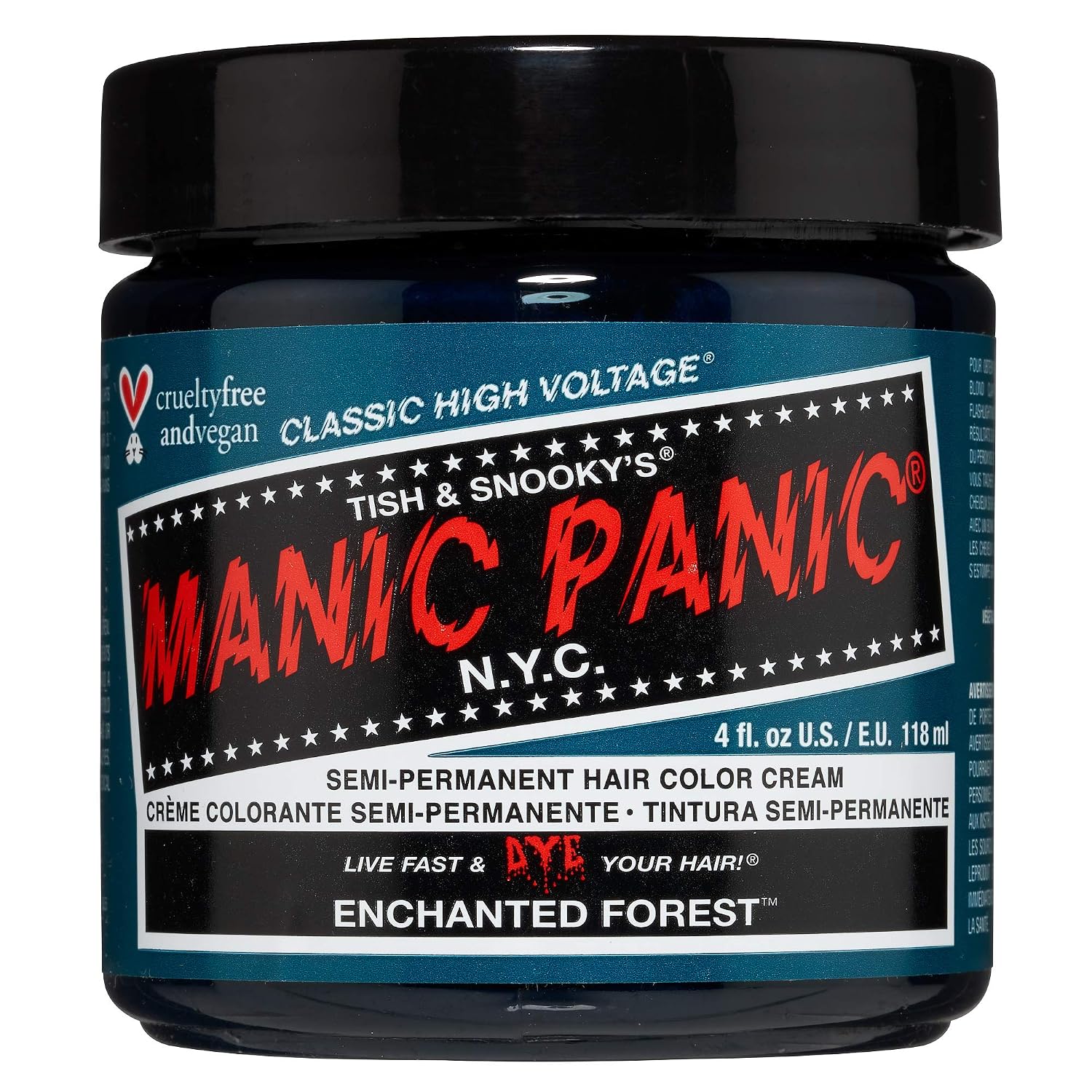 MANIC PANIC Classic Cotton Candy Pink Semi Permanent Hair Color - Bright Pink Hair Dye for Women & Men That Lasts 4-6 Weeks - Vegan, Ammonia & Cruelty-Free - Create & Mix Custom Shades (4oz / 2pk)