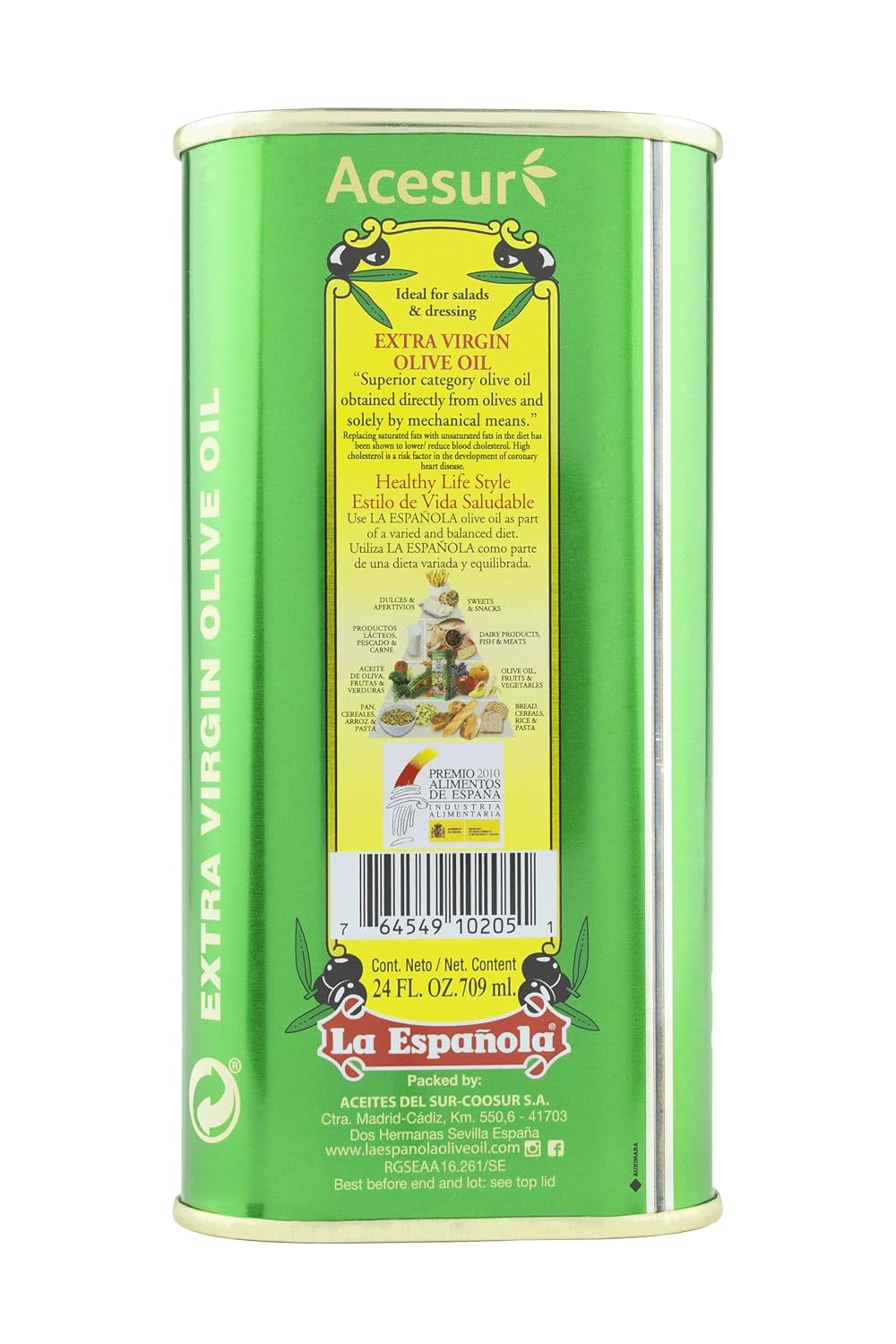 LA ESPAÑOLA First Cold Pressed Extra Virgin Olive Oil, 24 OZ