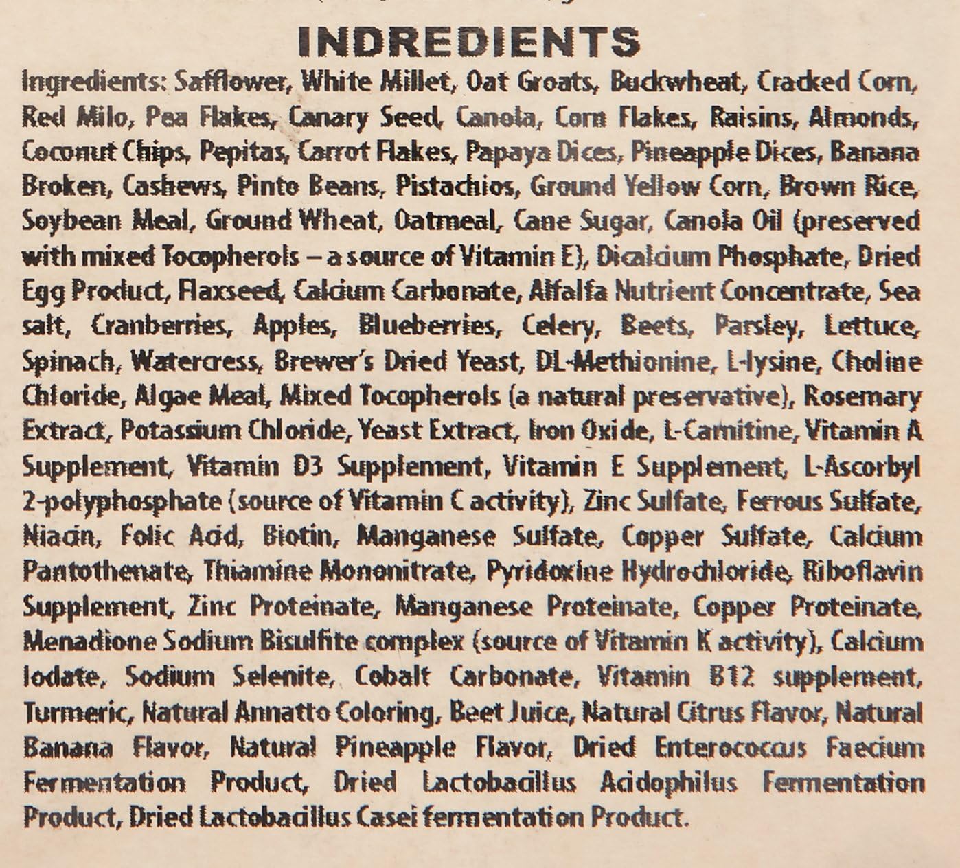 Higgins 466125 Safflower Gold Natural Food For Conure/Cockatiel, 25-Pound