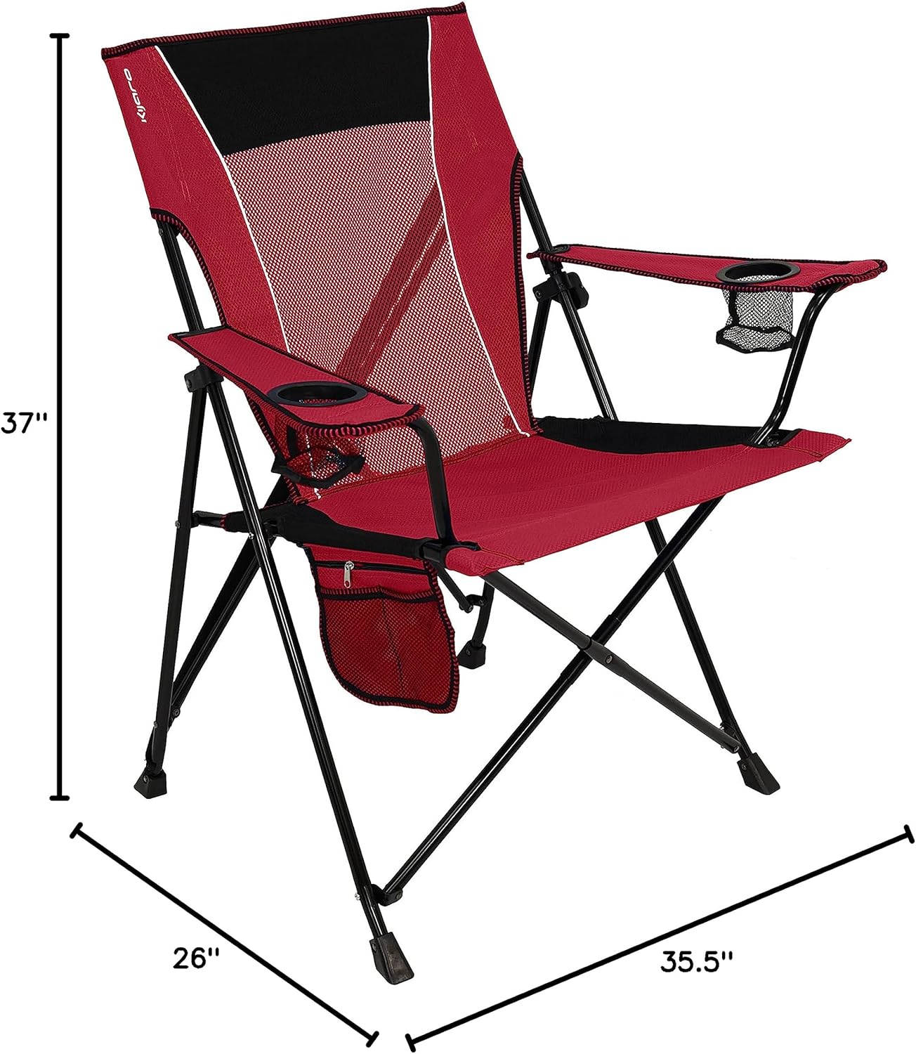 Kijaro Dual Lock Portable Camping Chairs - Enjoy the Outdoors with a Versatile Folding Chair for Sports, Lawn - Dual Lock Feature Locks Position – Hanami Pink