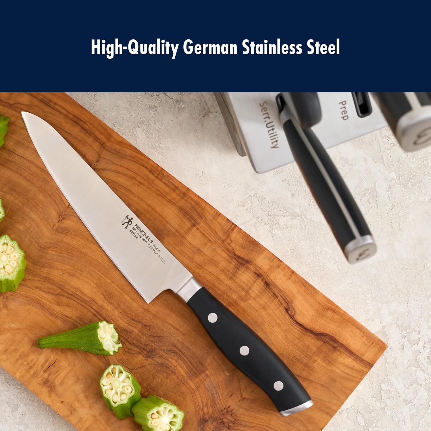 Henckels x Emeril, Nola Self Sharpening 7-Pc Knife Set
