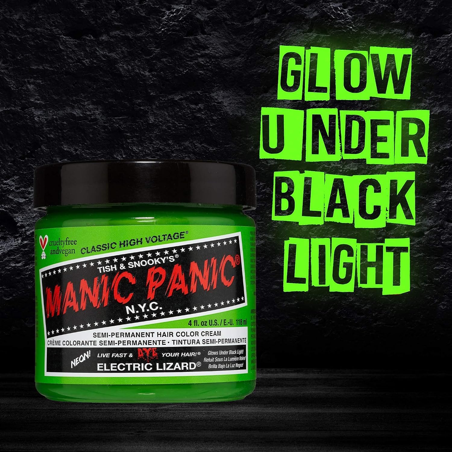 MANIC PANIC Classic Cotton Candy Pink Semi Permanent Hair Color - Bright Pink Hair Dye for Women & Men That Lasts 4-6 Weeks - Vegan, Ammonia & Cruelty-Free - Create & Mix Custom Shades (4oz / 2pk)