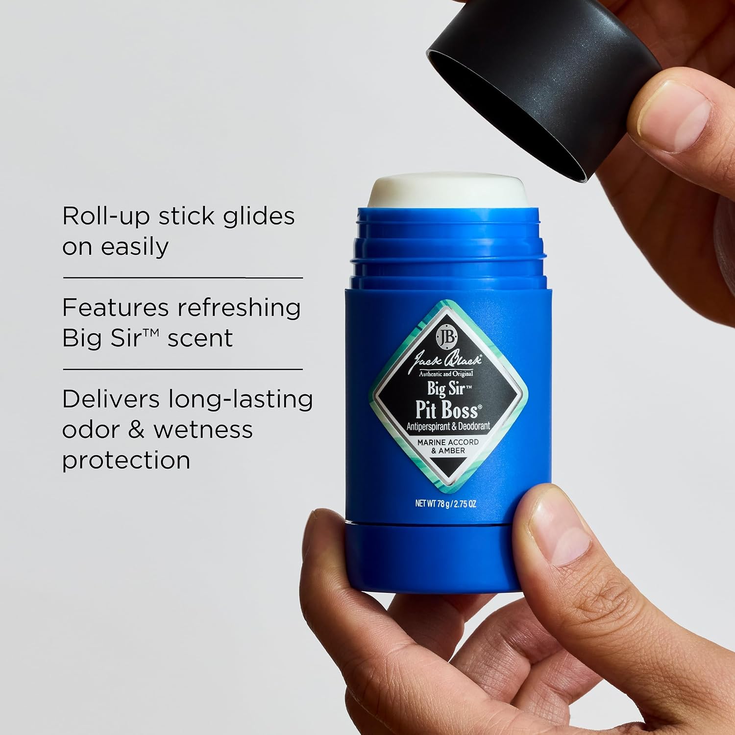Jack Black Pit Boss Antiperspirant & Deodorant Men - 2.75 oz - Mens Deodorant for Sensitive Skin