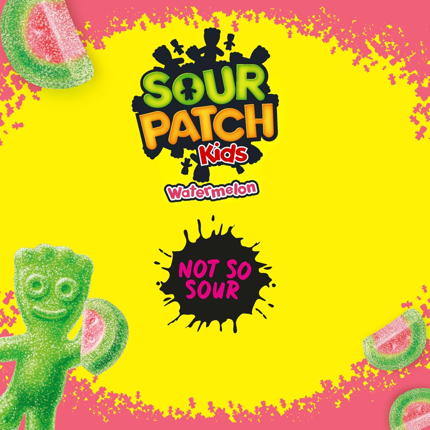 SOUR PATCH KIDS Watermelon Soft & Chewy Gummy Candy, Bulk Candy, 12 Bags
