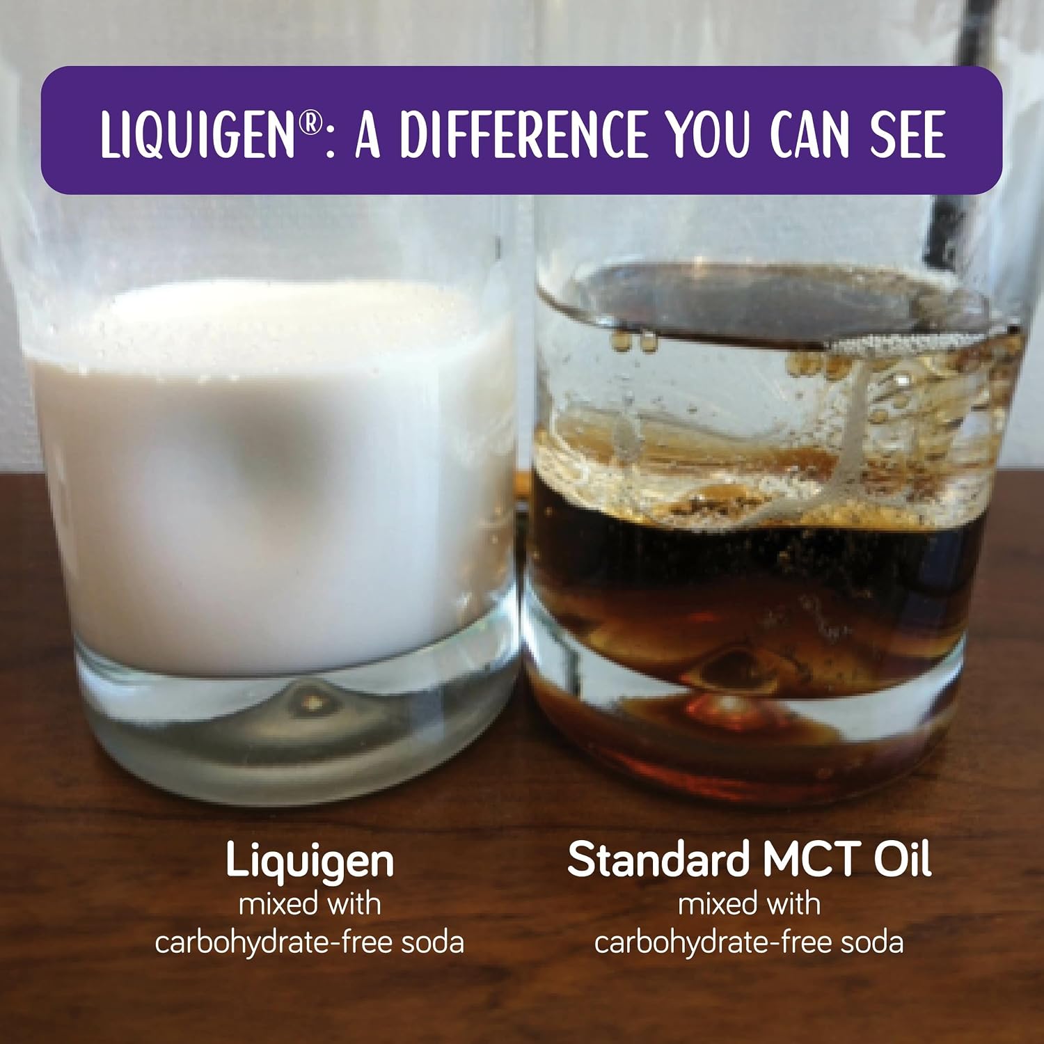 Nutricia Liquigen Emulsified MCT Oil for Ketogenic Diet - 8.5 oz 4 Pack