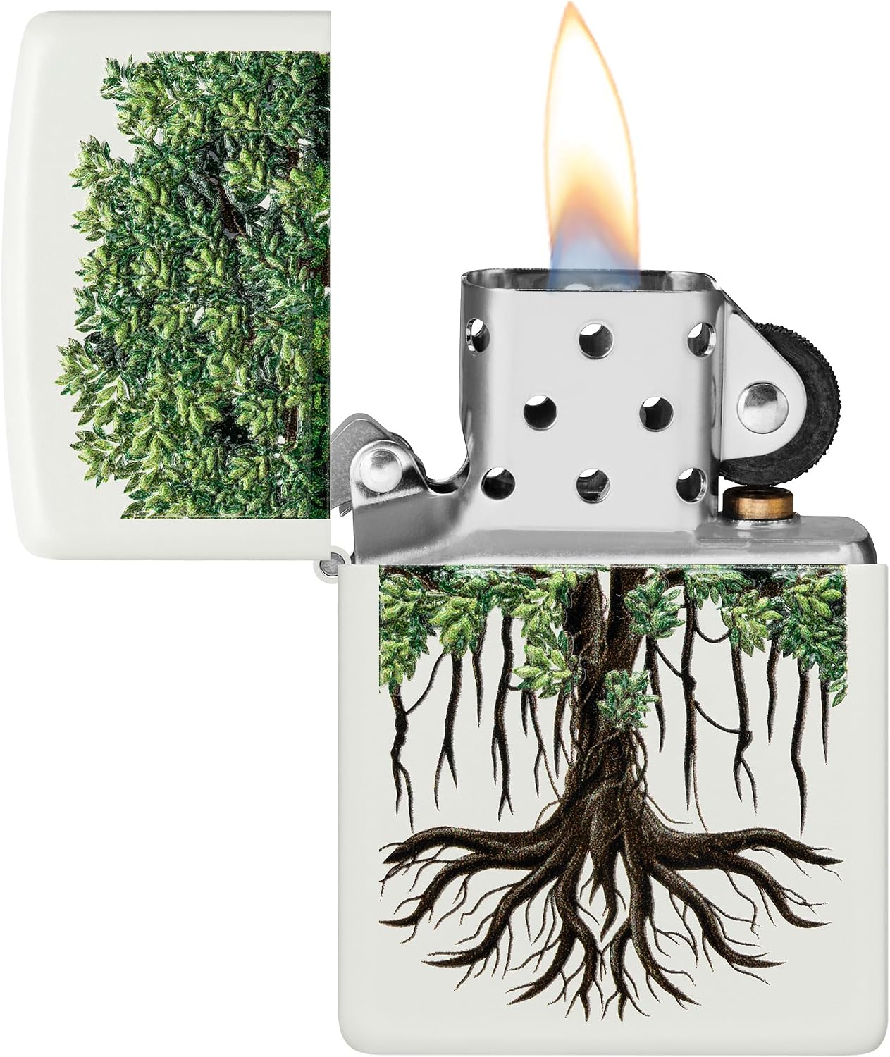 Zippo Tree of Life Pocket Lighter - Refillable Flip-Top Windproof Lighters - Spiritual and Symbolic Design Pocket Lighters - Luxury Metal Lighter Made in USA