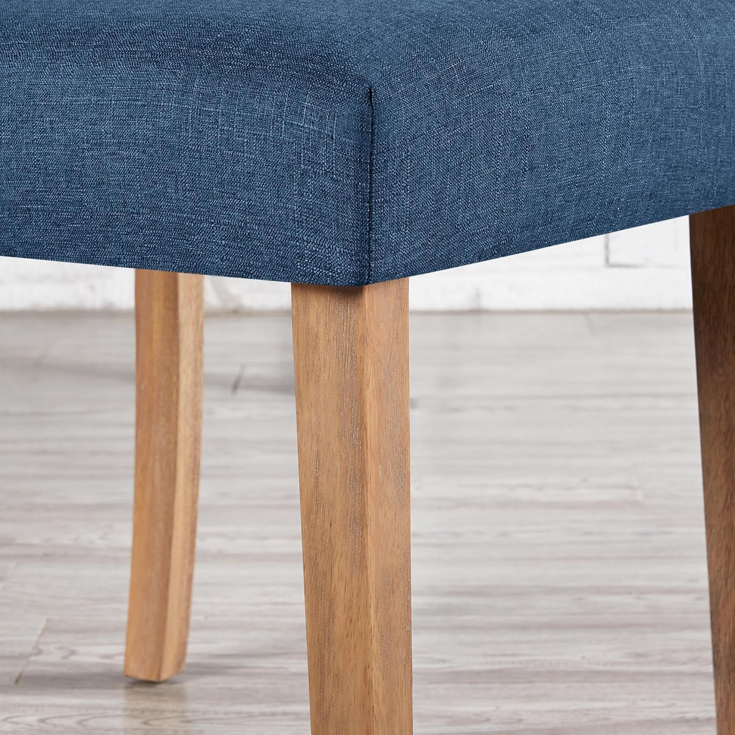 Yaheetech Dining Chairs Set of 2 Modern Upholstered Parson Chairs Dark Gray