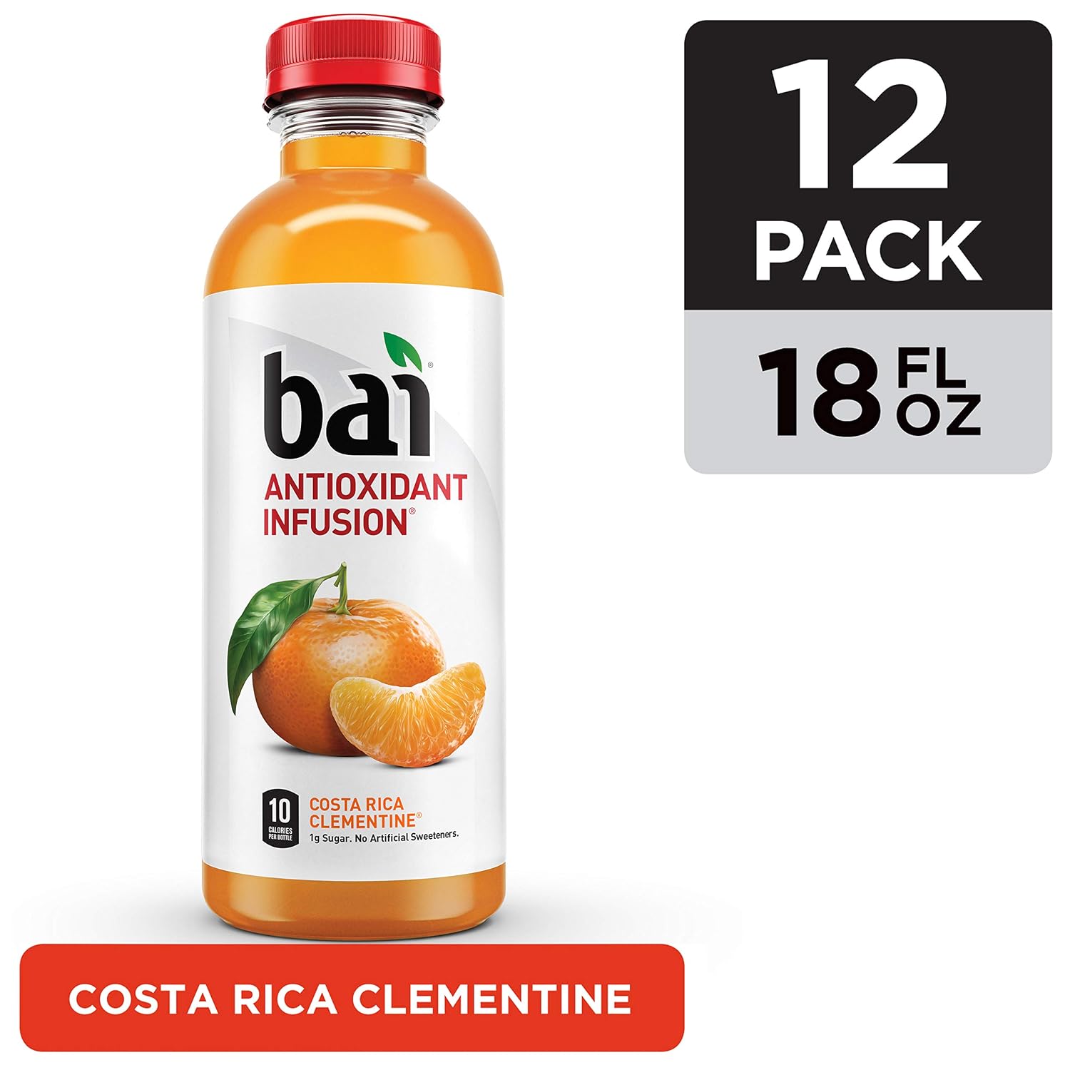 Bai Flavored Water, Kula Watermelon, Antioxidant Infused Drinks, 18 Fluid Ounce Bottle (Pack of 12)