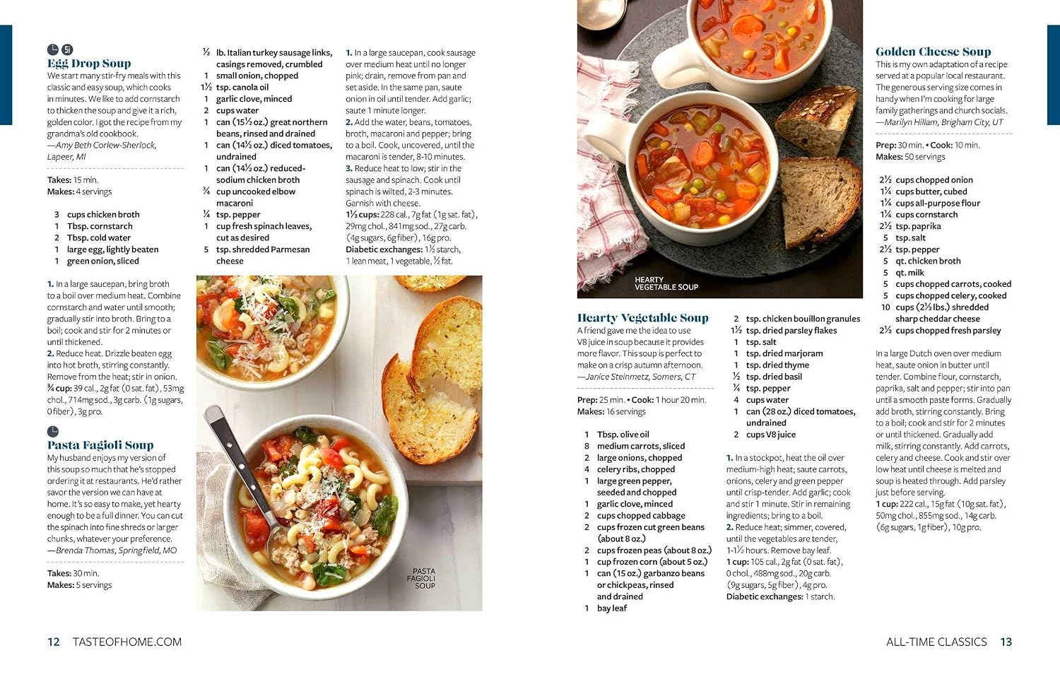 Taste of Home Soups, Stews and More: 325+ Comfort Food Recipes With Tasty Photos and Handy Tips (Taste of Home Comfort Food)