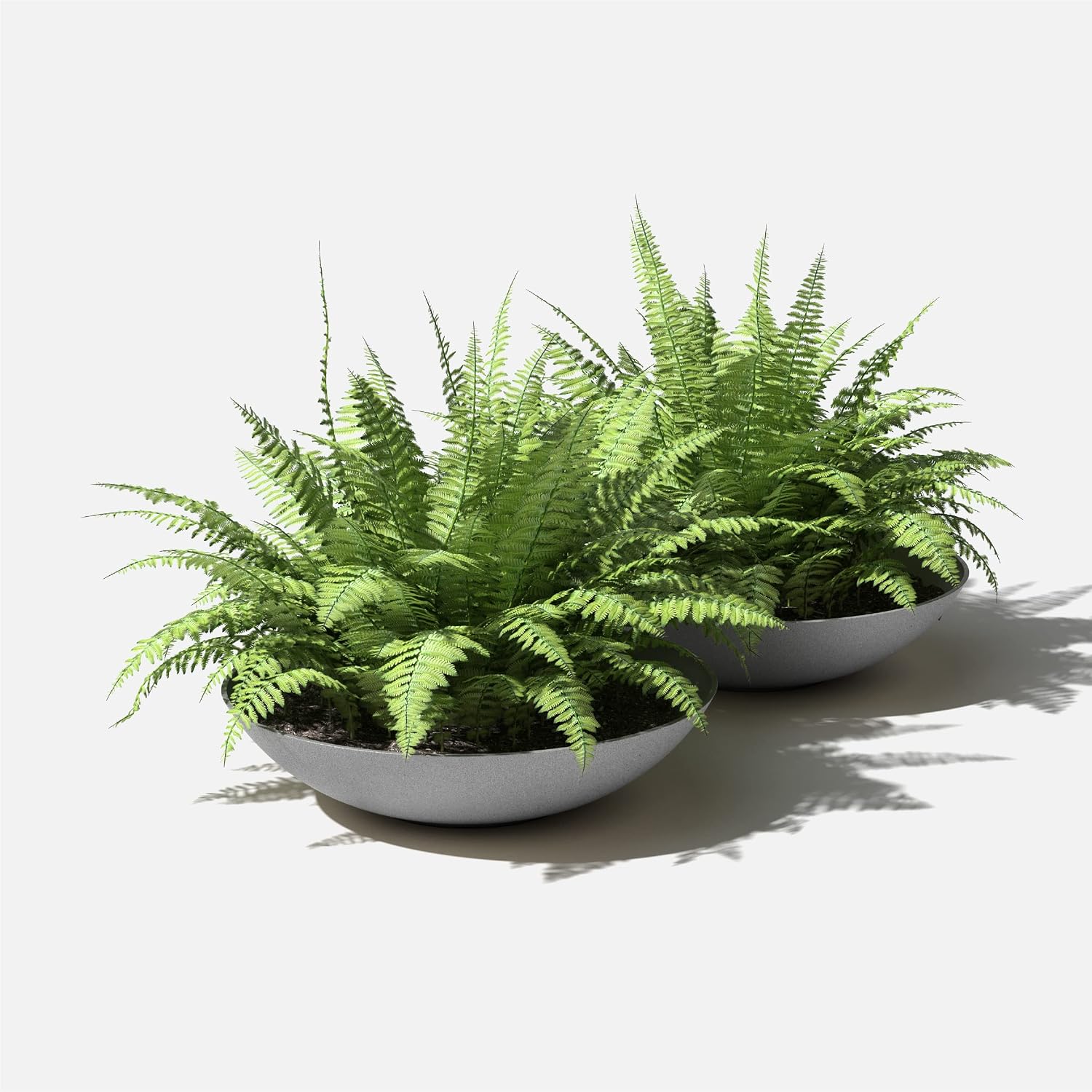 Veradek Mason Series Lane Bowl - Large Outdoor Bowl Planter | Made From a Durable Plastic-Stone Composite With Pre-Drilled Drainage Holes. Modern Patio/Tabletop Décor