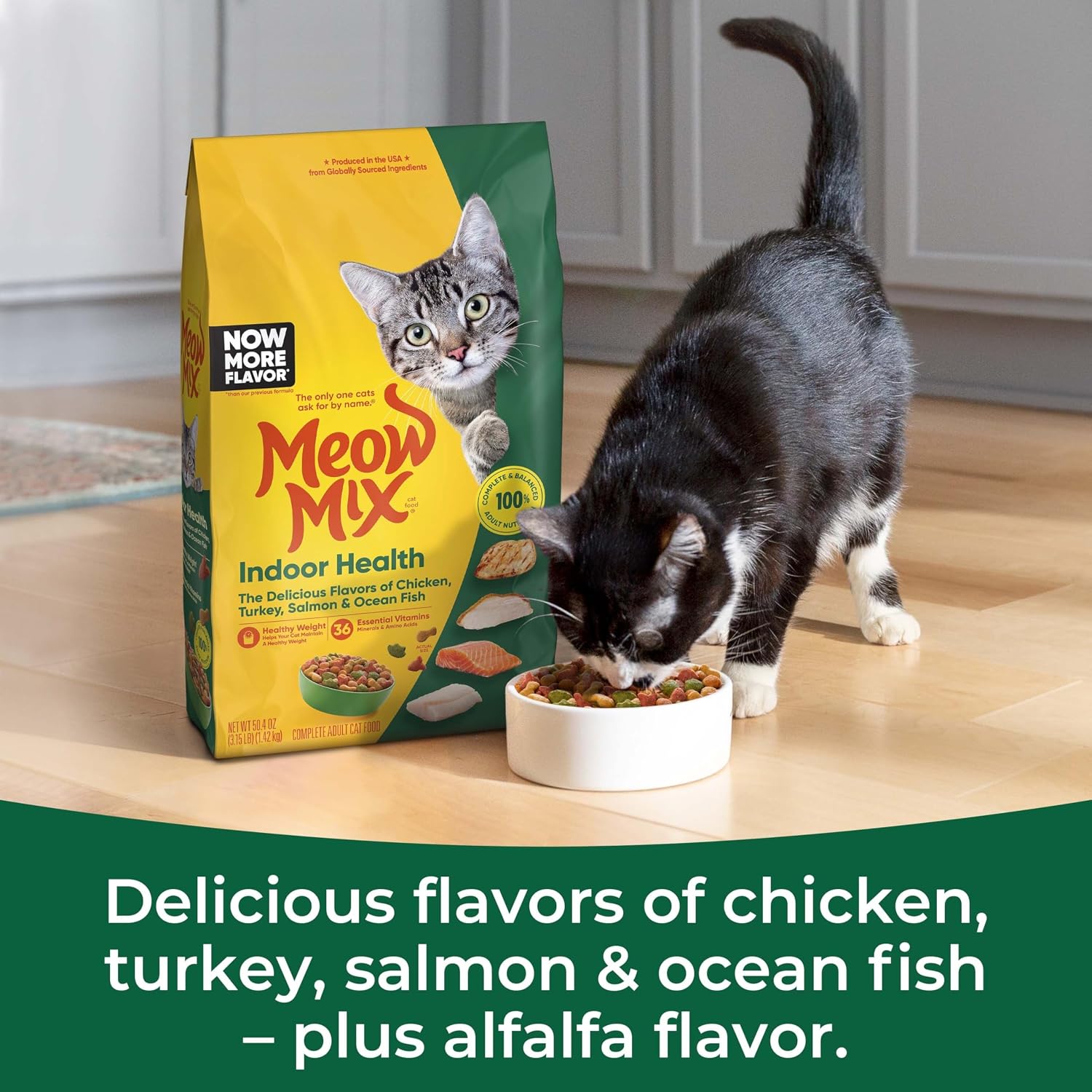 Meow Mix Indoor Health Dry Cat Food, 6.3 Pound Bag